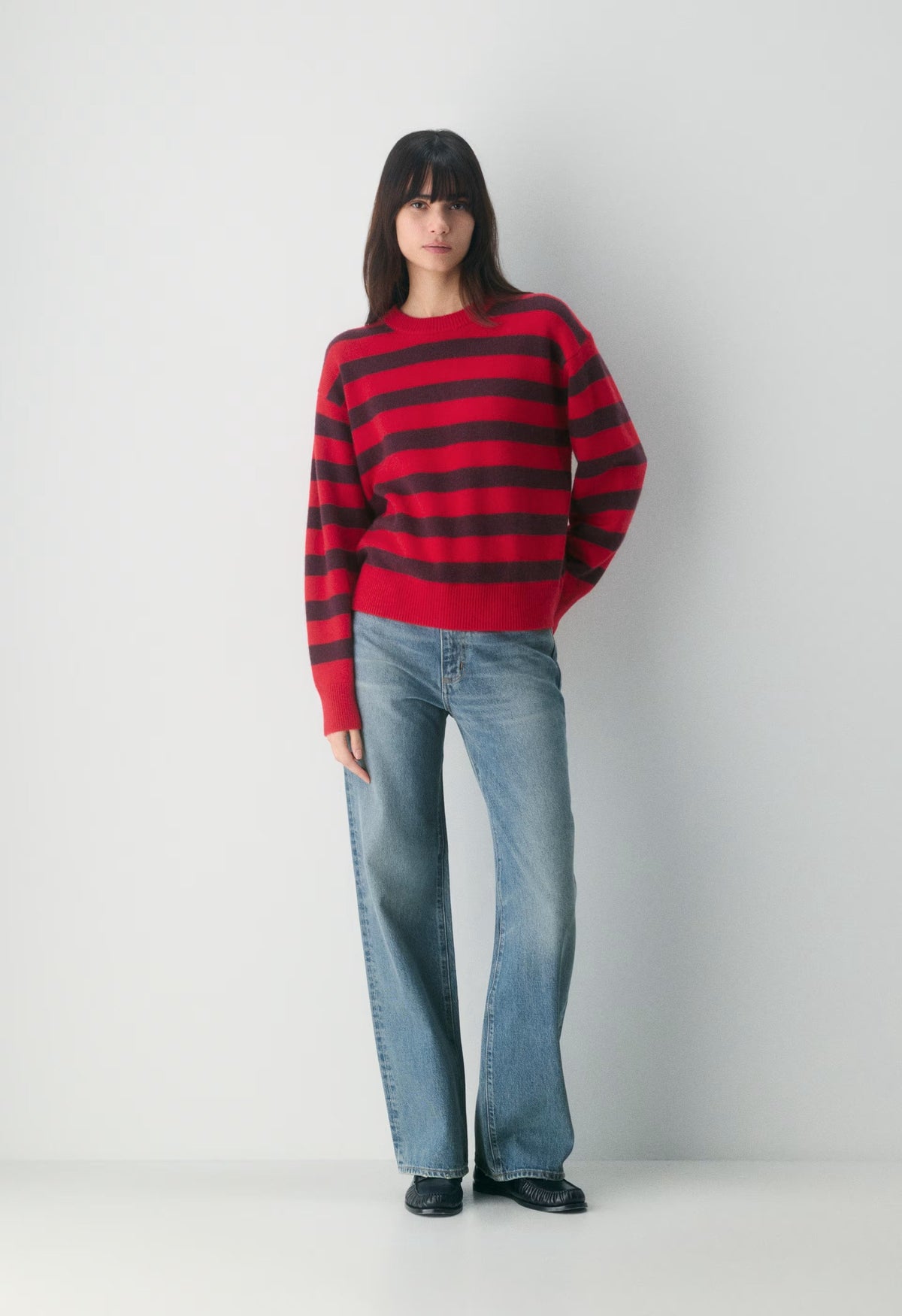 Essential Cashmere Relic Sweater - FLASHING RD/CARDAMON