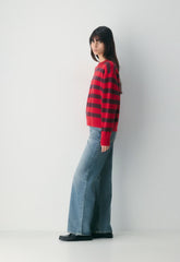Essential Cashmere Relic Sweater - FLASHING RD/CARDAMON
