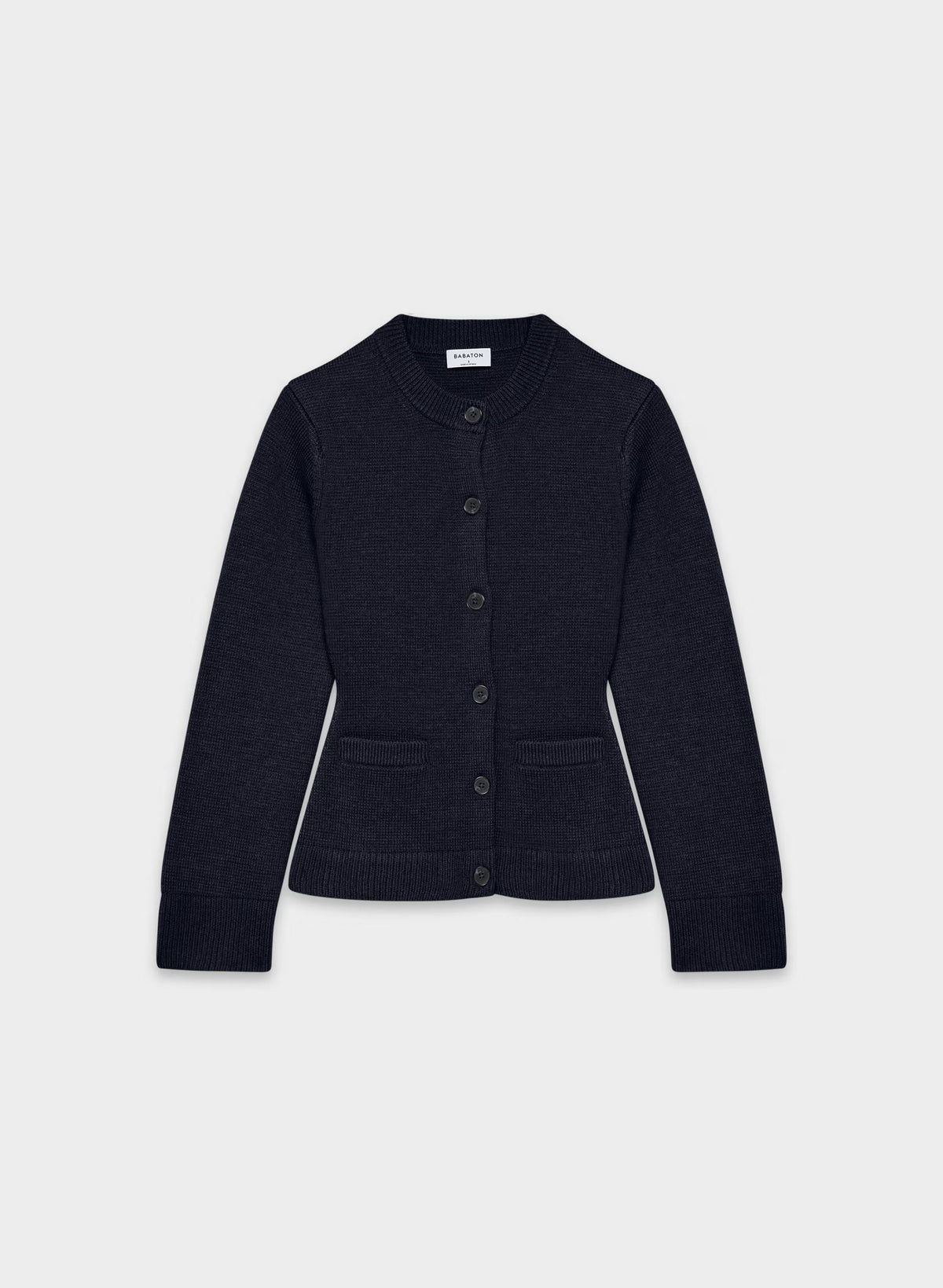 Meraki Merino Wool Cardigan - ROYAL NAVY