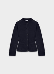 Meraki Merino Wool Cardigan - ROYAL NAVY