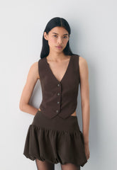Pacino Vest - Crepette™ - RICH MOCHA BROWN
