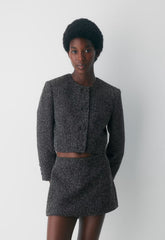 Acquire Jacket - Tweed - BLACK/WHITE
