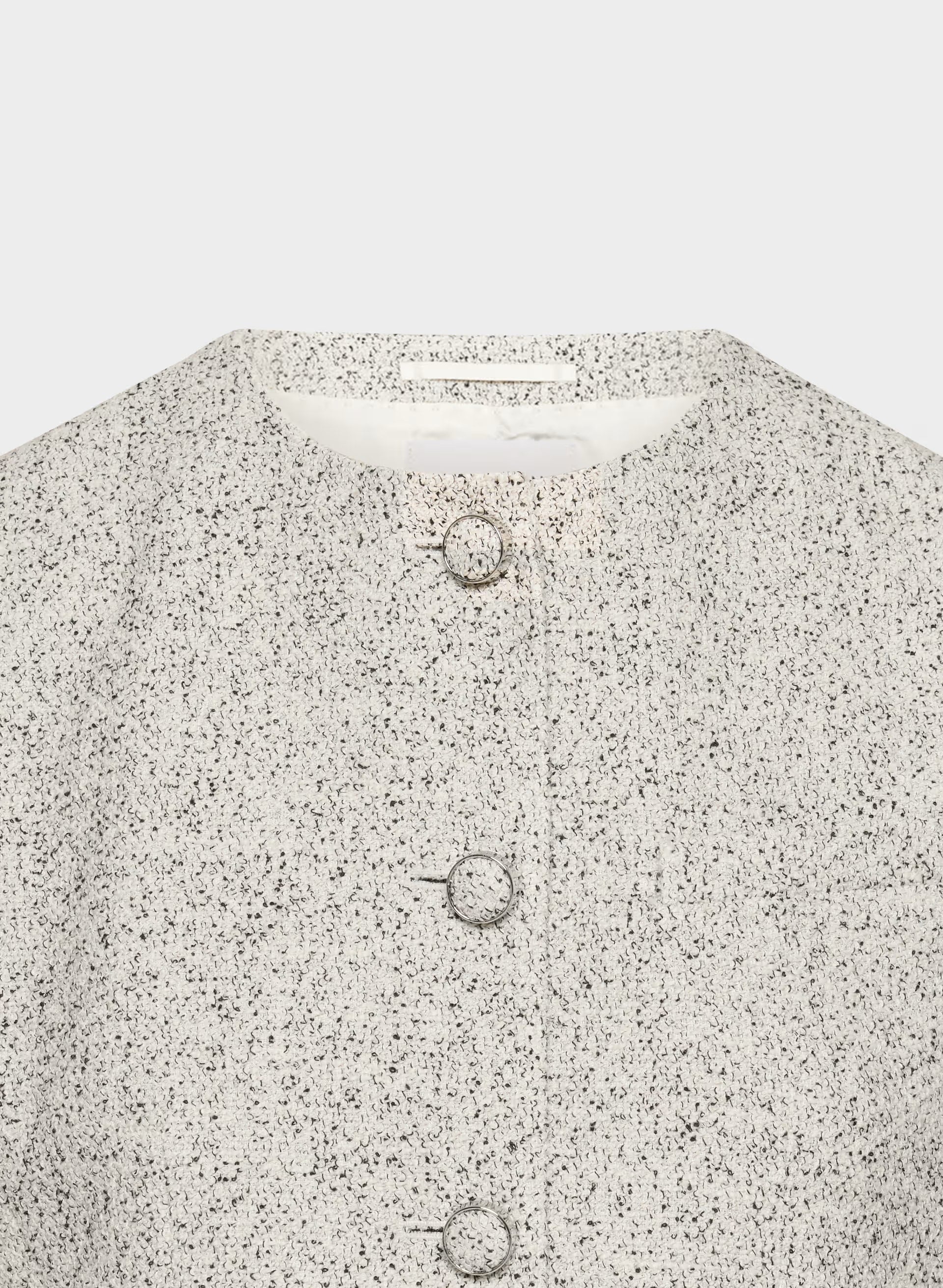 Acquire Jacket - Tweed - ECRU/BLACK