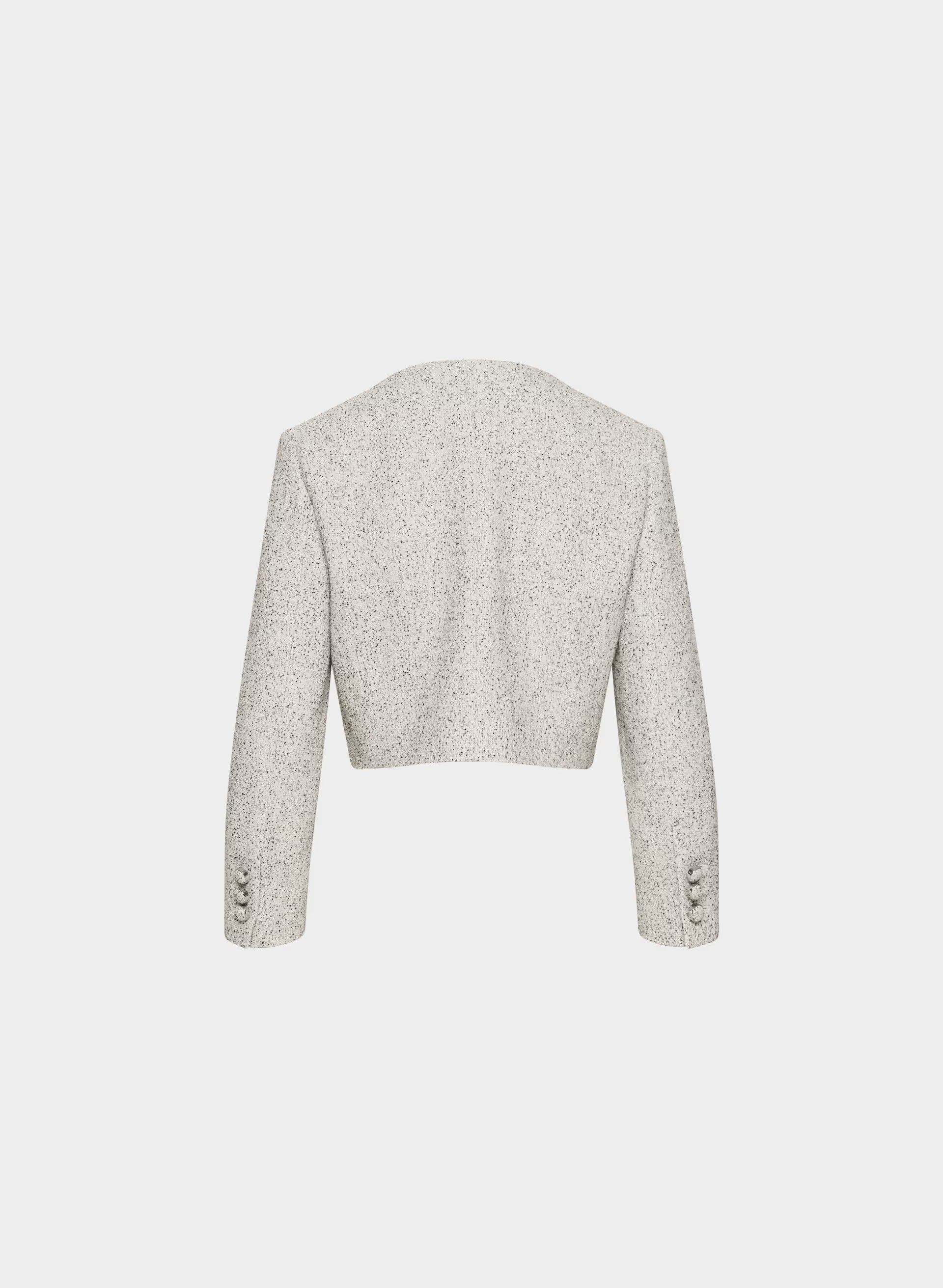 Acquire Jacket - Tweed - ECRU/BLACK