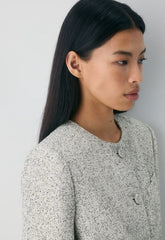 Acquire Jacket - Tweed - ECRU/BLACK