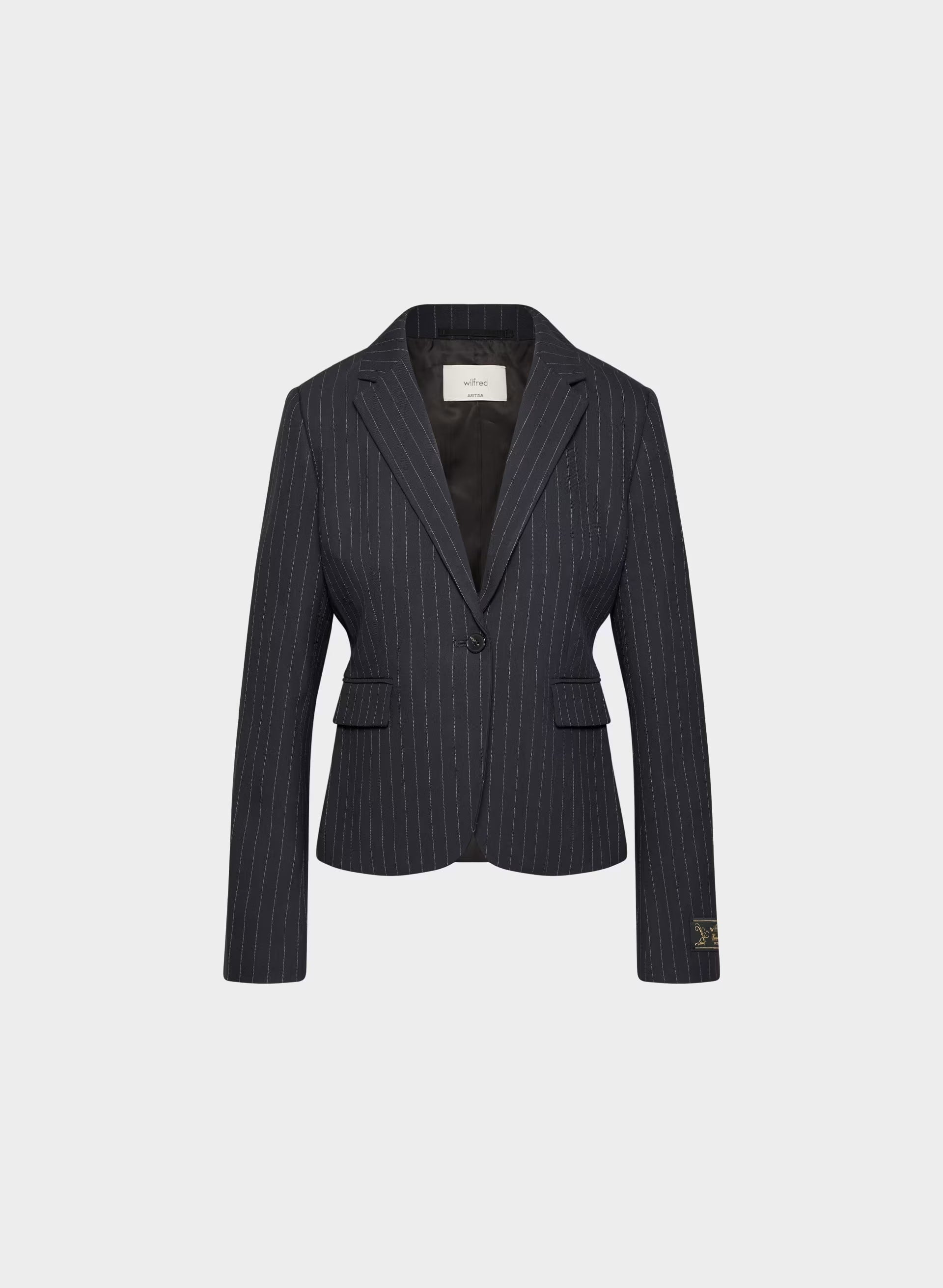 Etiquette Blazer - BLK STRP DK NT NVY/GRY