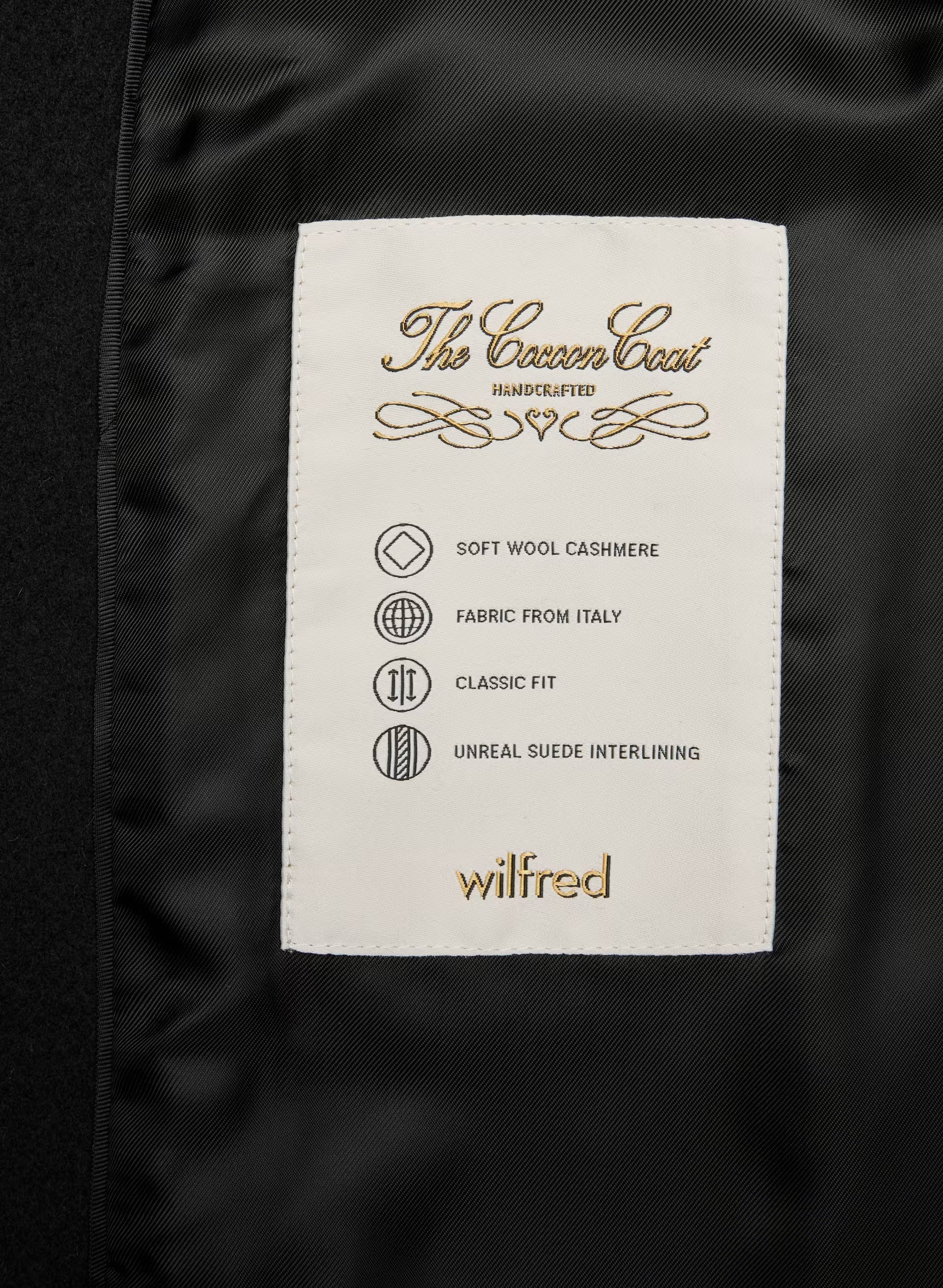 The Cocoon Coat New - Wool Cashmere - BLACK
