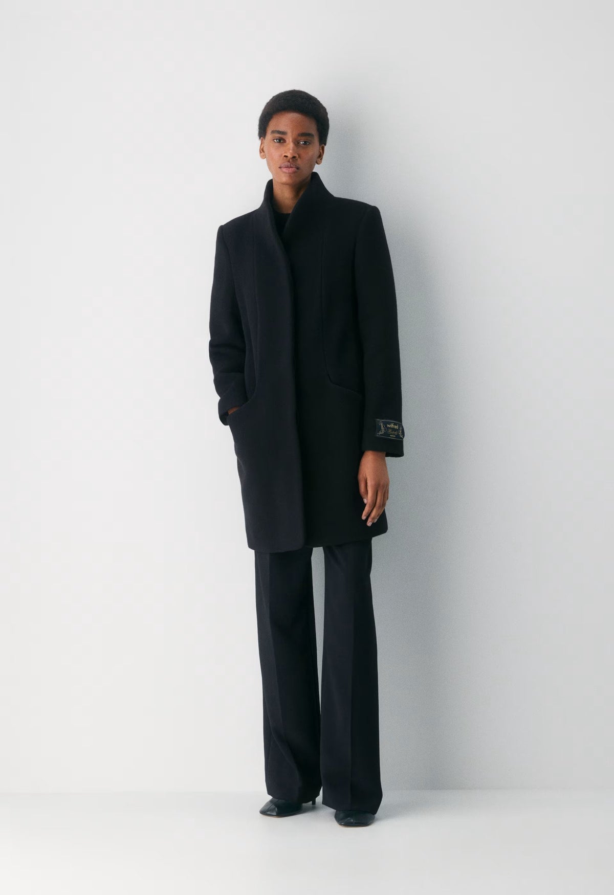 The Cocoon Coat New - Wool Cashmere - BLACK