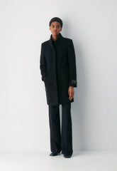 The Cocoon Coat New - Wool Cashmere - BLACK