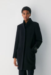 The Cocoon Coat New - Wool Cashmere - BLACK