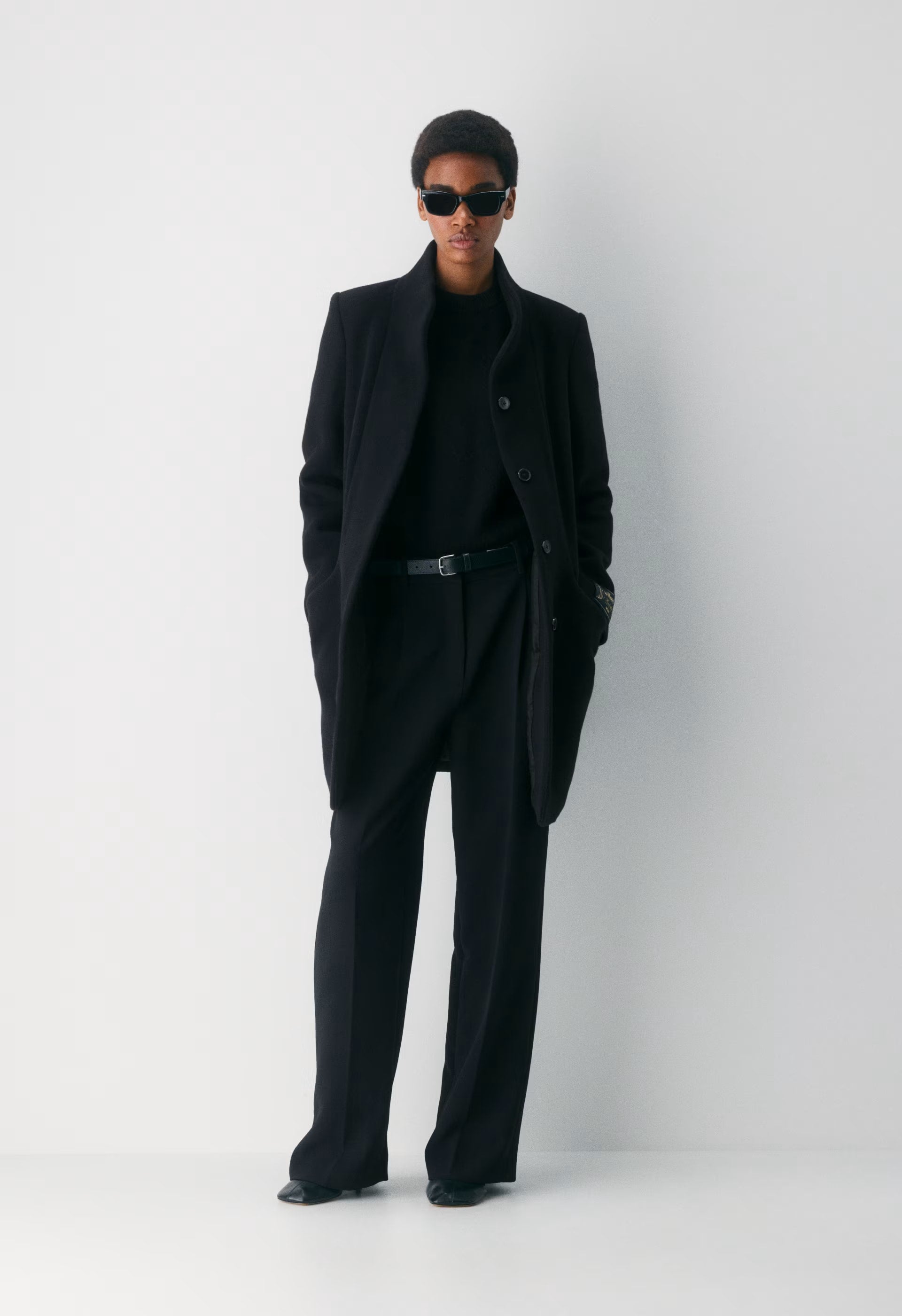 The Cocoon Coat New - Wool Cashmere - BLACK