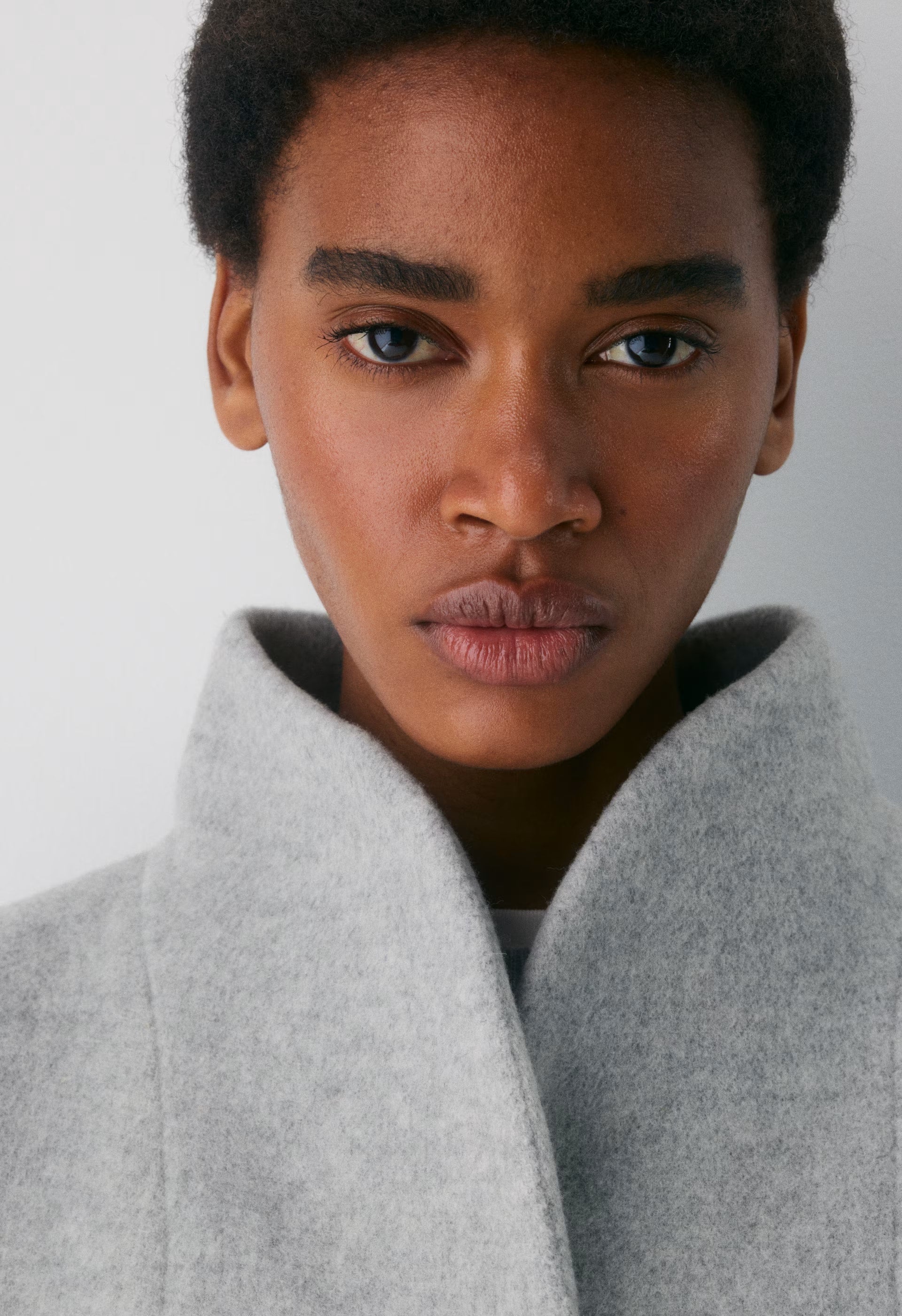 The Cocoon Coat New - Wool Cashmere - HEATHER LIGHT GREY
