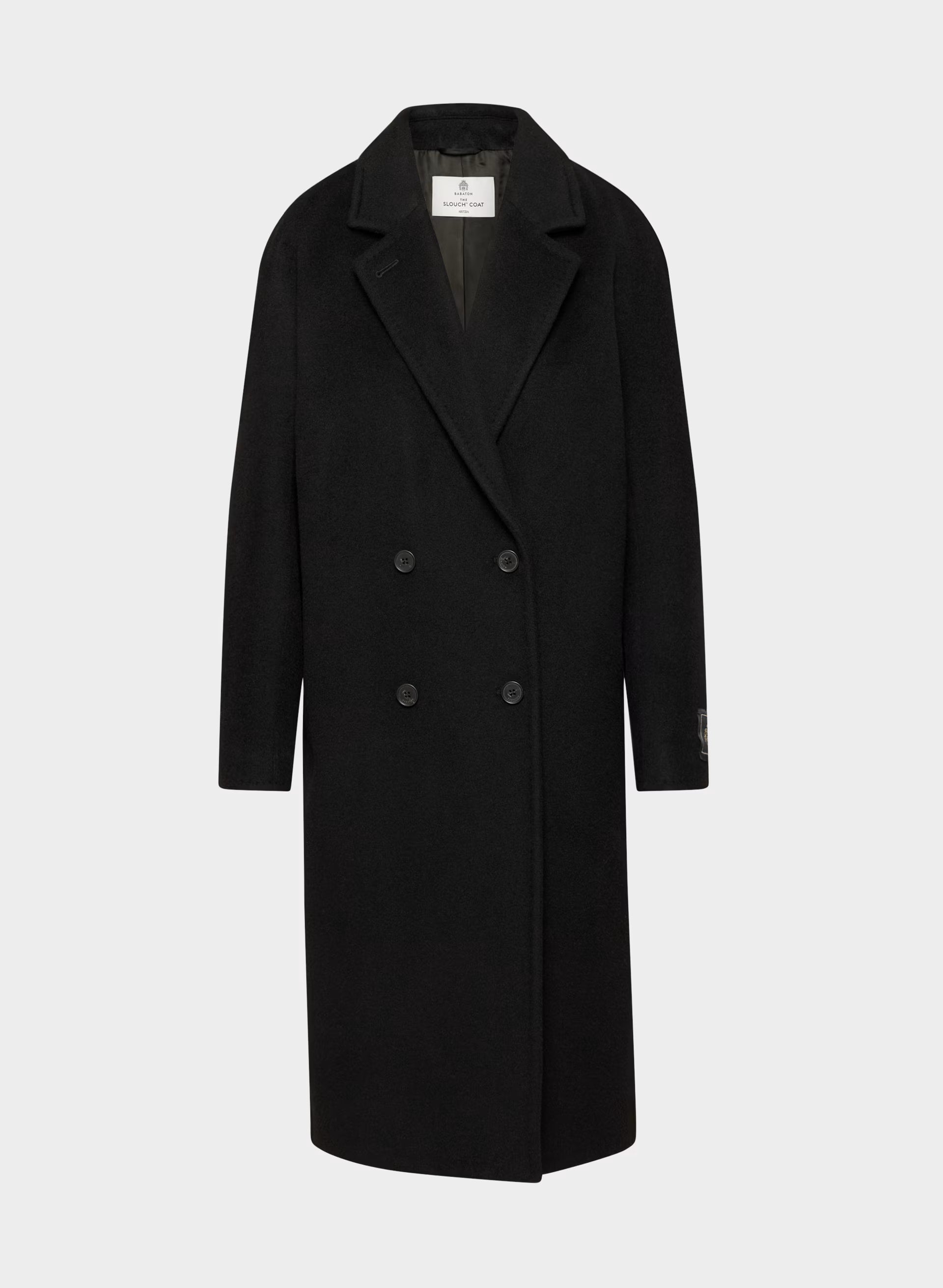 The Slouch™ Coat New - (Re)Camel Wool - BLACK