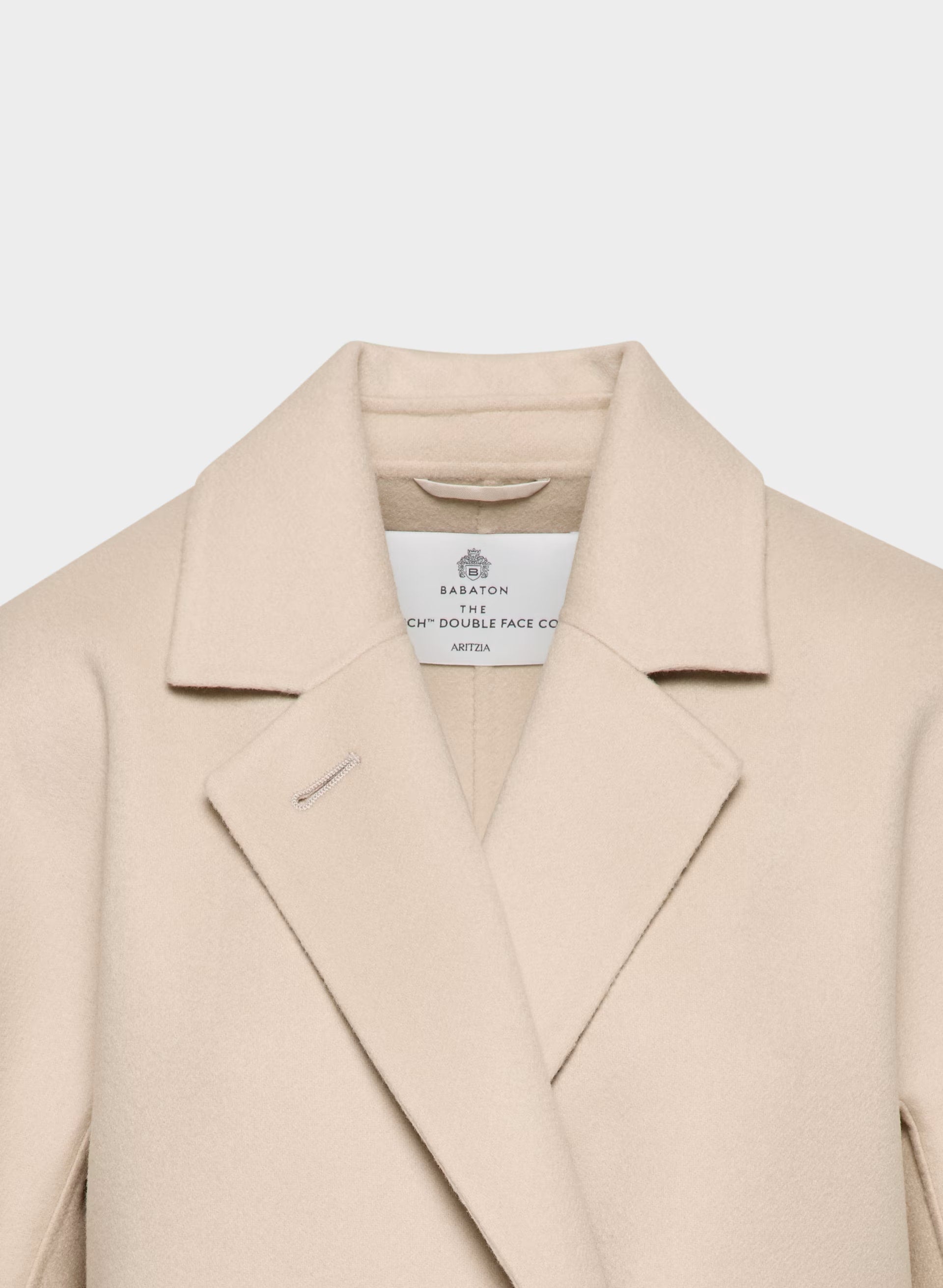 The Slouch™ Double-Faced Coat - Luxe (Re)Wool - MARCONA BEIGE