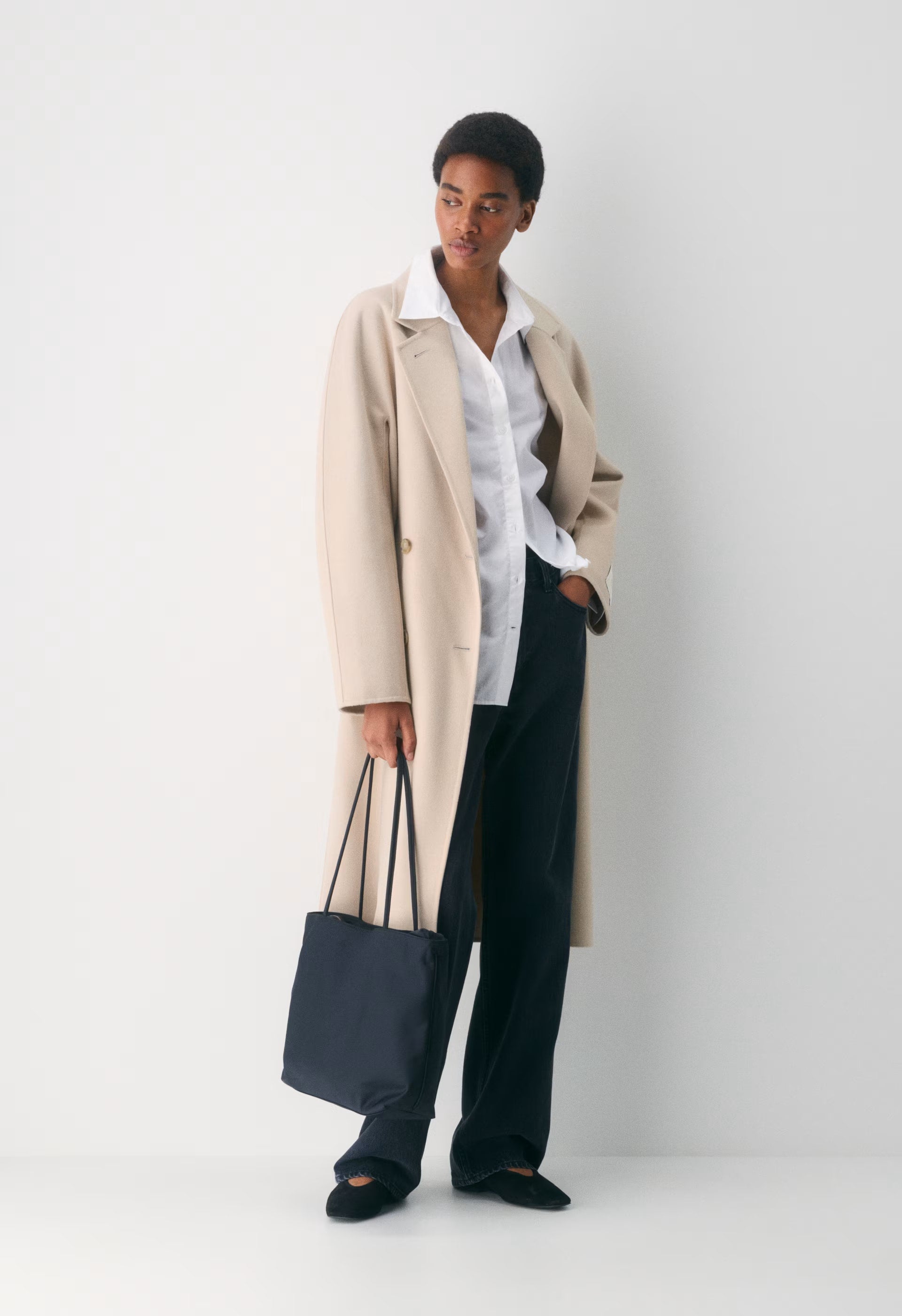 The Slouch™ Double-Faced Coat - Luxe (Re)Wool - MARCONA BEIGE