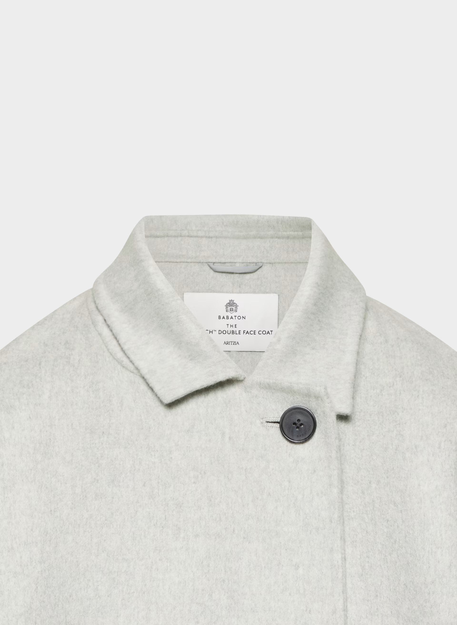 The Slouch™ Double-Faced Coat - Luxe (Re)Wool - HEATHER LIGHT GREY