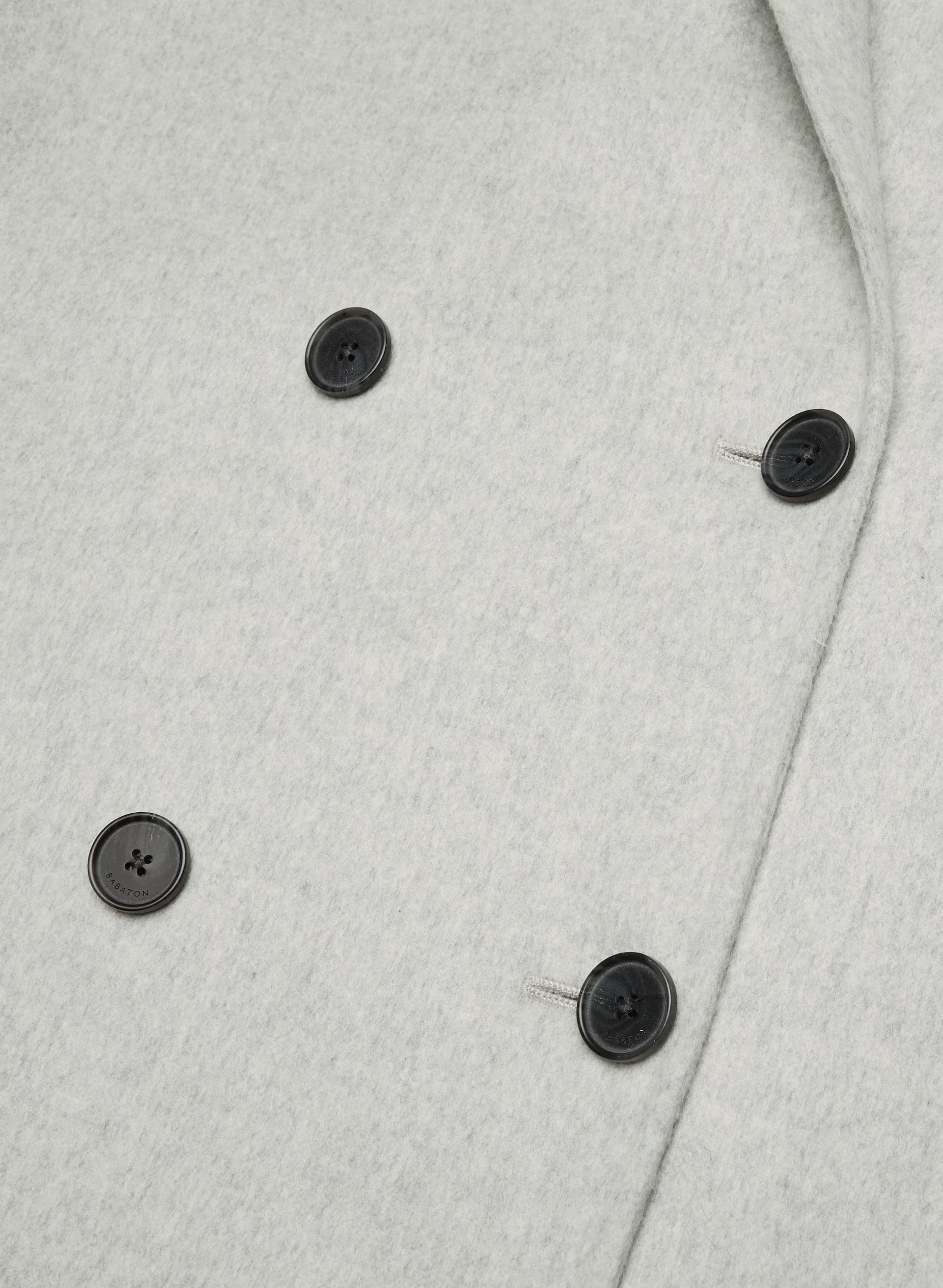 The Slouch™ Double-Faced Coat - Luxe (Re)Wool - HEATHER LIGHT GREY