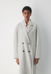 The Slouch™ Double-Faced Coat - Luxe (Re)Wool - HEATHER LIGHT GREY