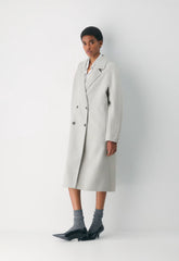 The Slouch™ Double-Faced Coat - Luxe (Re)Wool - HEATHER LIGHT GREY