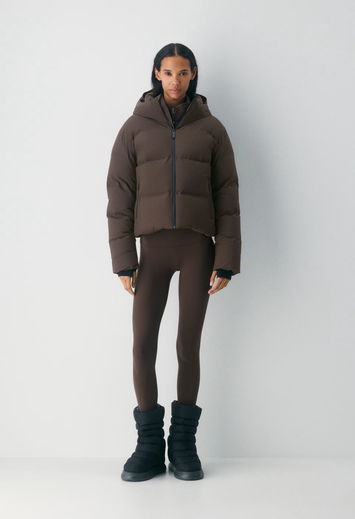 The Super Puff₂O™ Shorty - Rainstop™ - RICH MOCHA BROWN