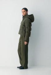 The Super Puff₂O™ Shorty - Rainstop™ - FLINT GREEN