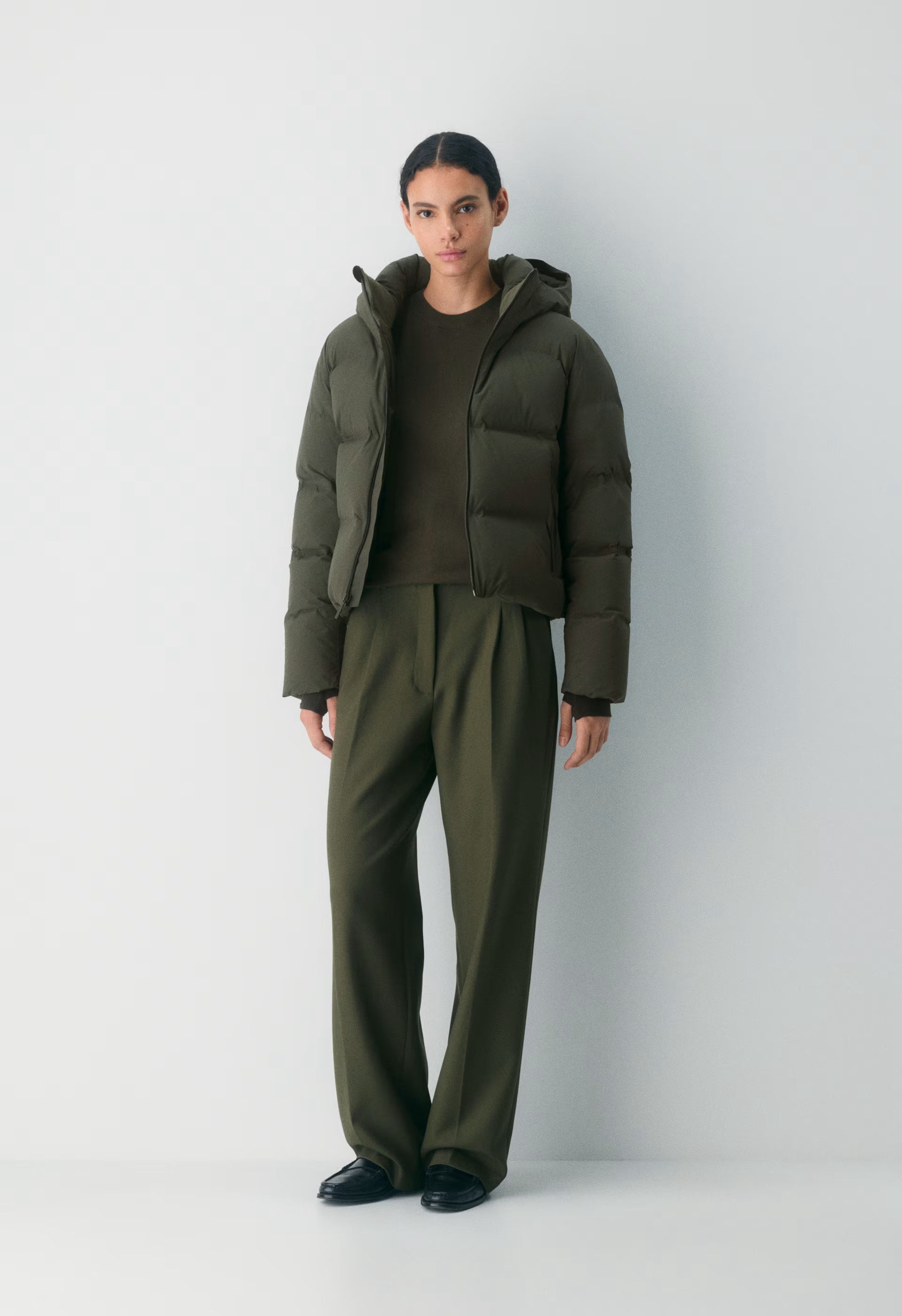The Super Puff₂O™ Shorty - Rainstop™ - FLINT GREEN