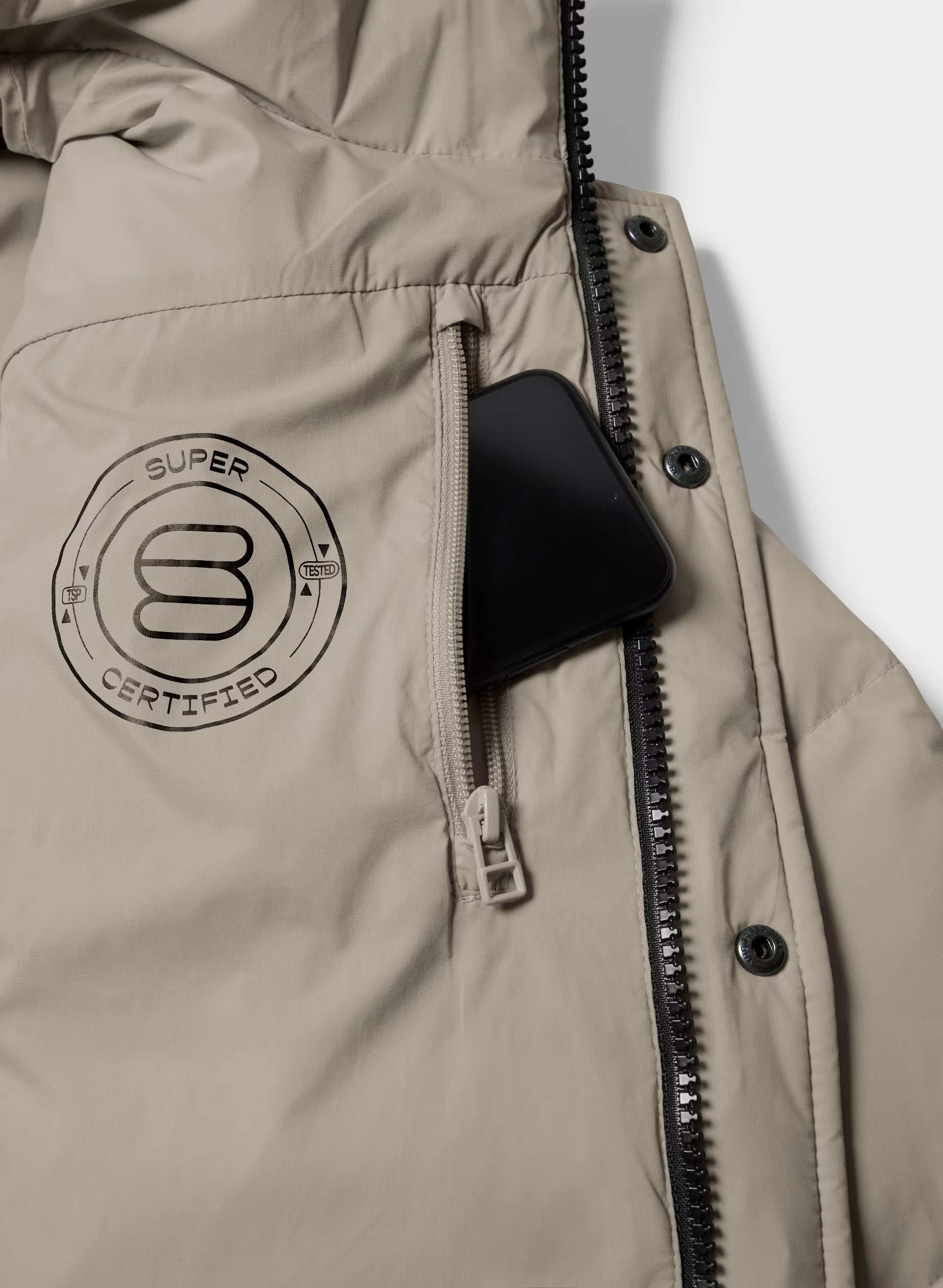 The SuperPuff™ LoHip Vest - cliMATTE™ - MODERN TAUPE