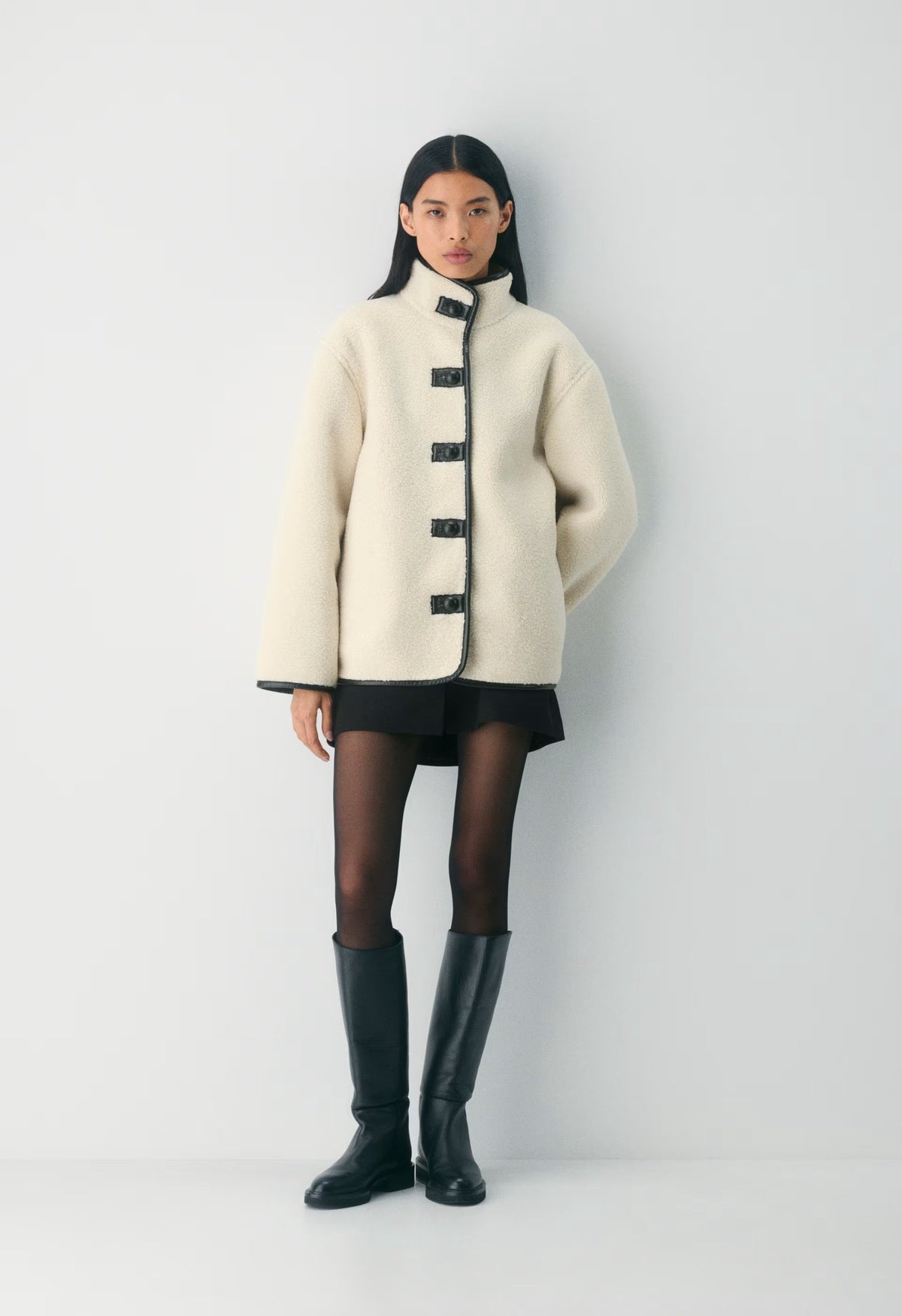 June Coat - BIRCH/BLACK