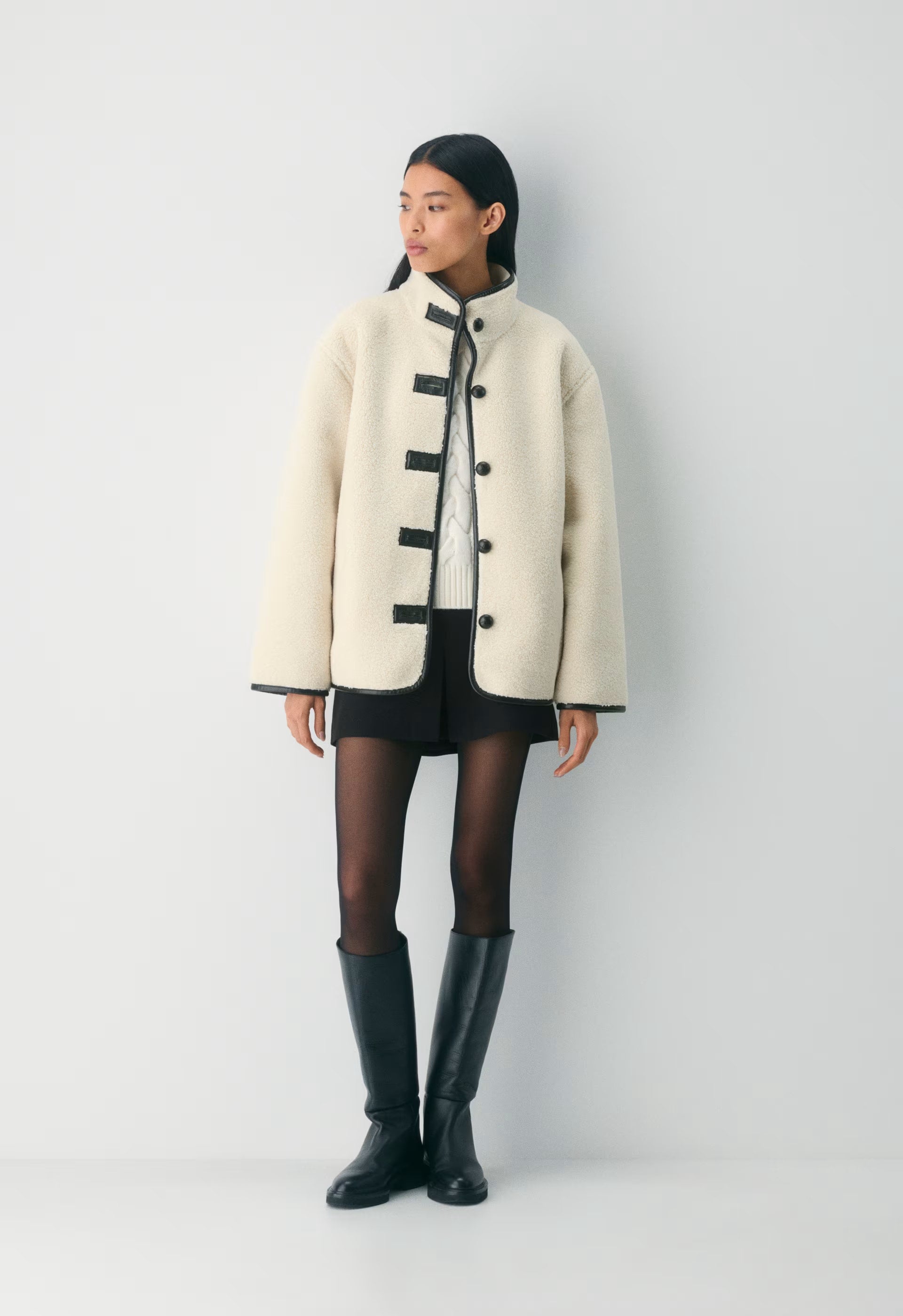 June Coat - BIRCH/BLACK