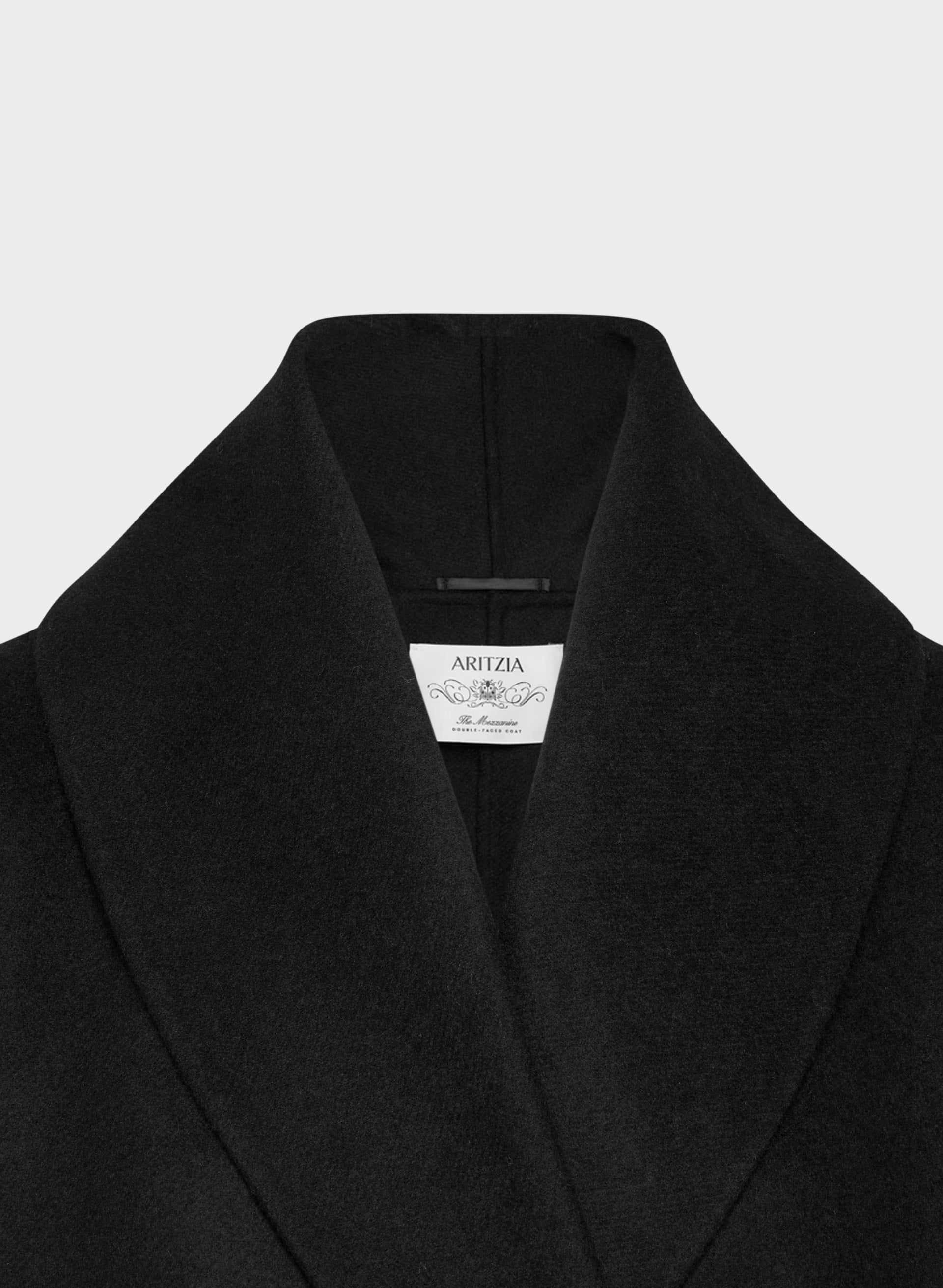 The Mezzanine Double-Faced Coat - Luxe (Re)Wool - BLACK