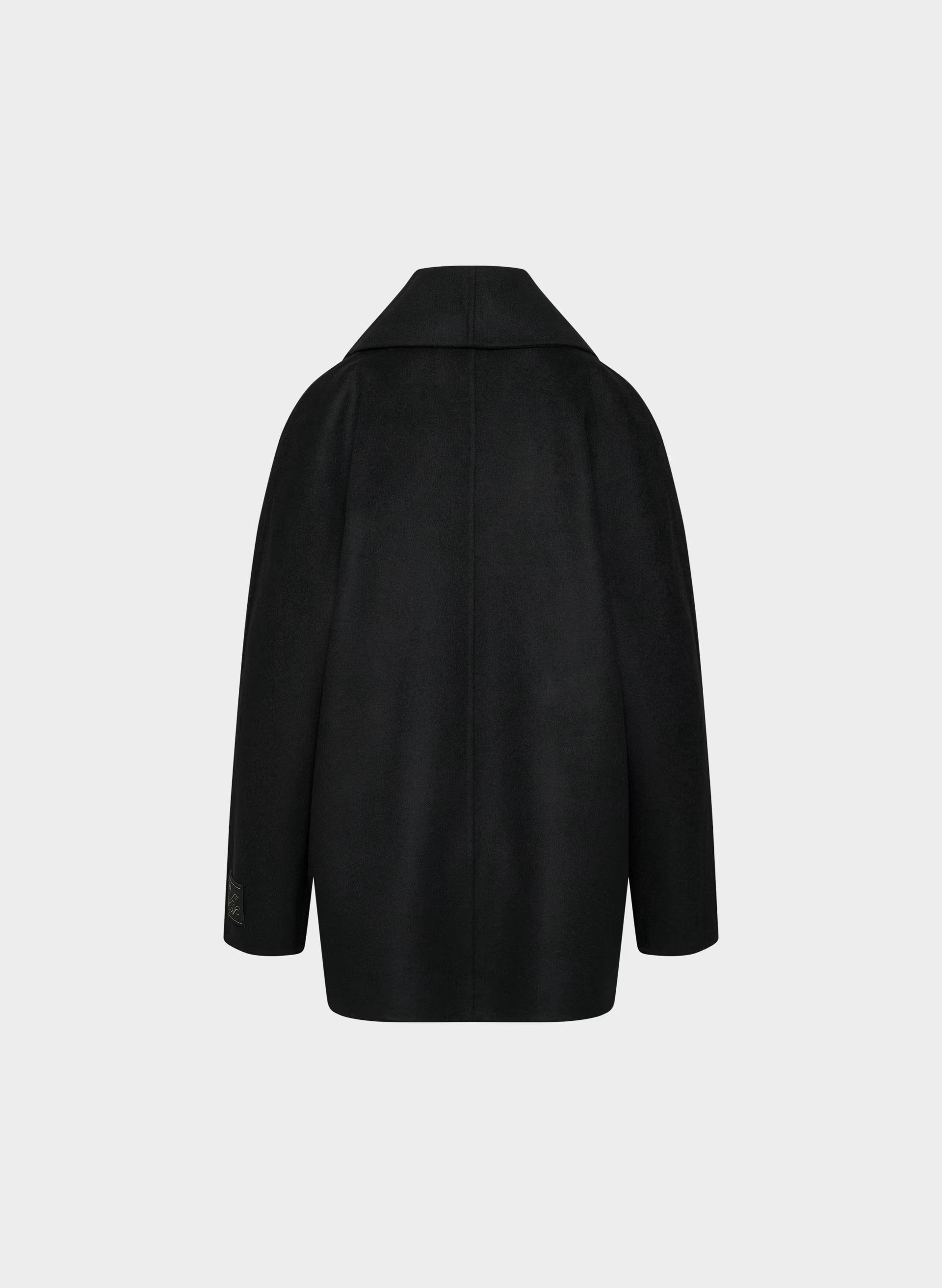 The Mezzanine Double-Faced Coat - Luxe (Re)Wool - BLACK
