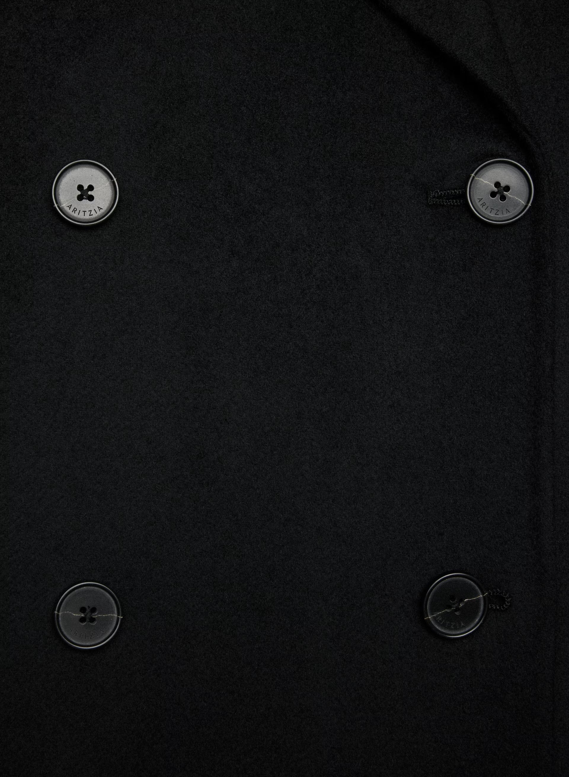 The Mezzanine Double-Faced Coat - Luxe (Re)Wool - BLACK