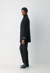The Mezzanine Double-Faced Coat - Luxe (Re)Wool - BLACK
