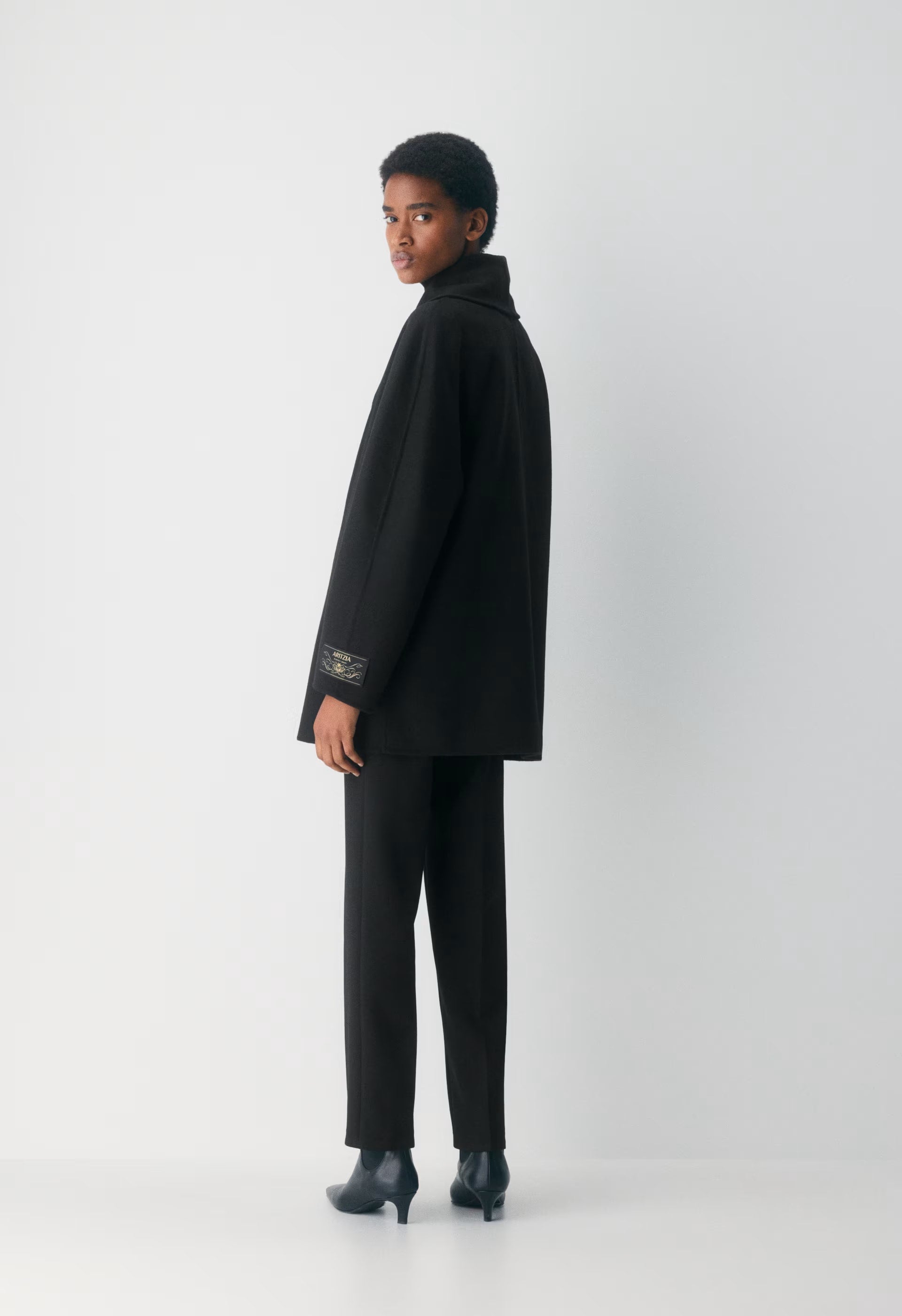 The Mezzanine Double-Faced Coat - Luxe (Re)Wool - BLACK