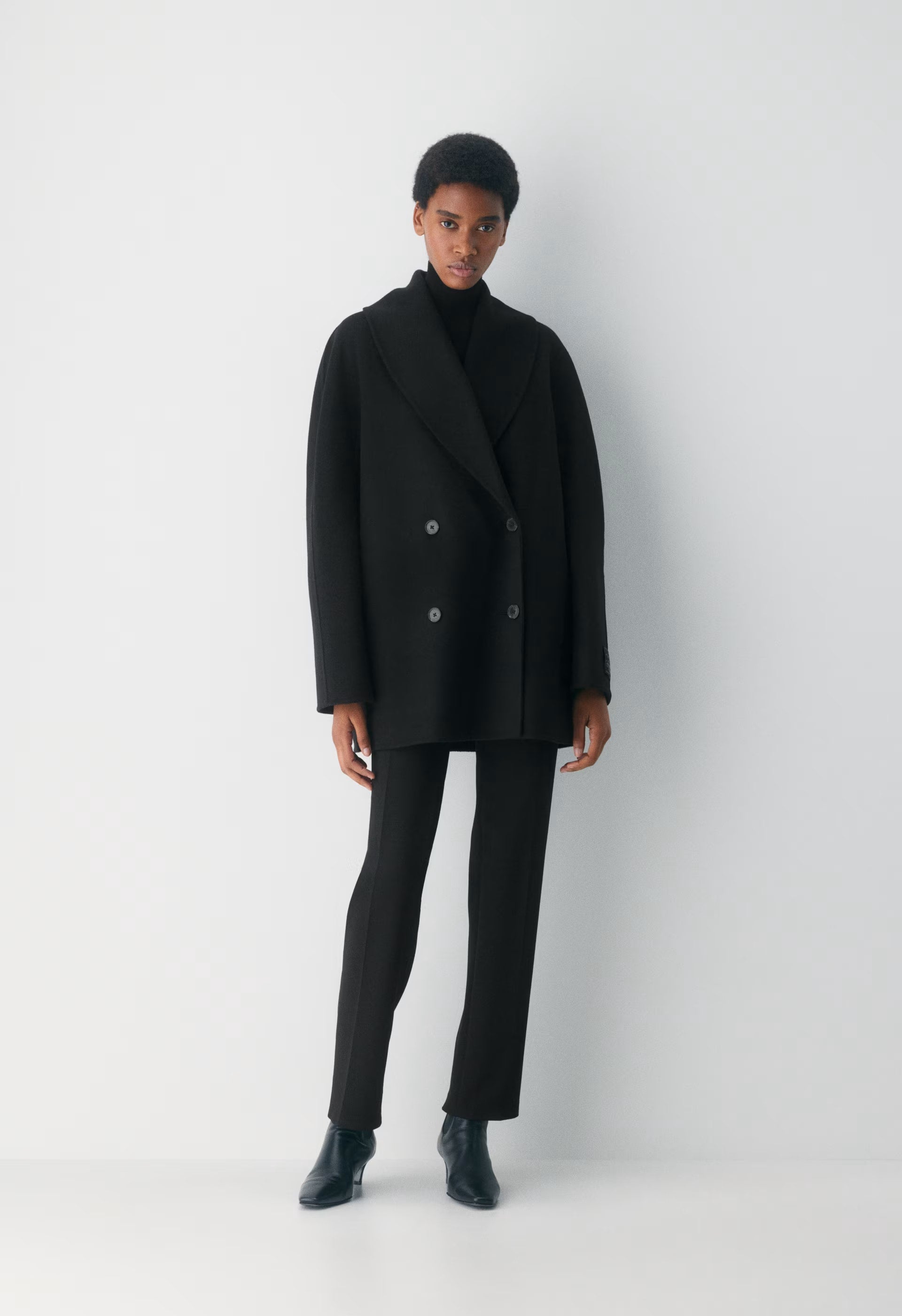 The Mezzanine Double-Faced Coat - Luxe (Re)Wool - HEATHER CARRARA GREY
