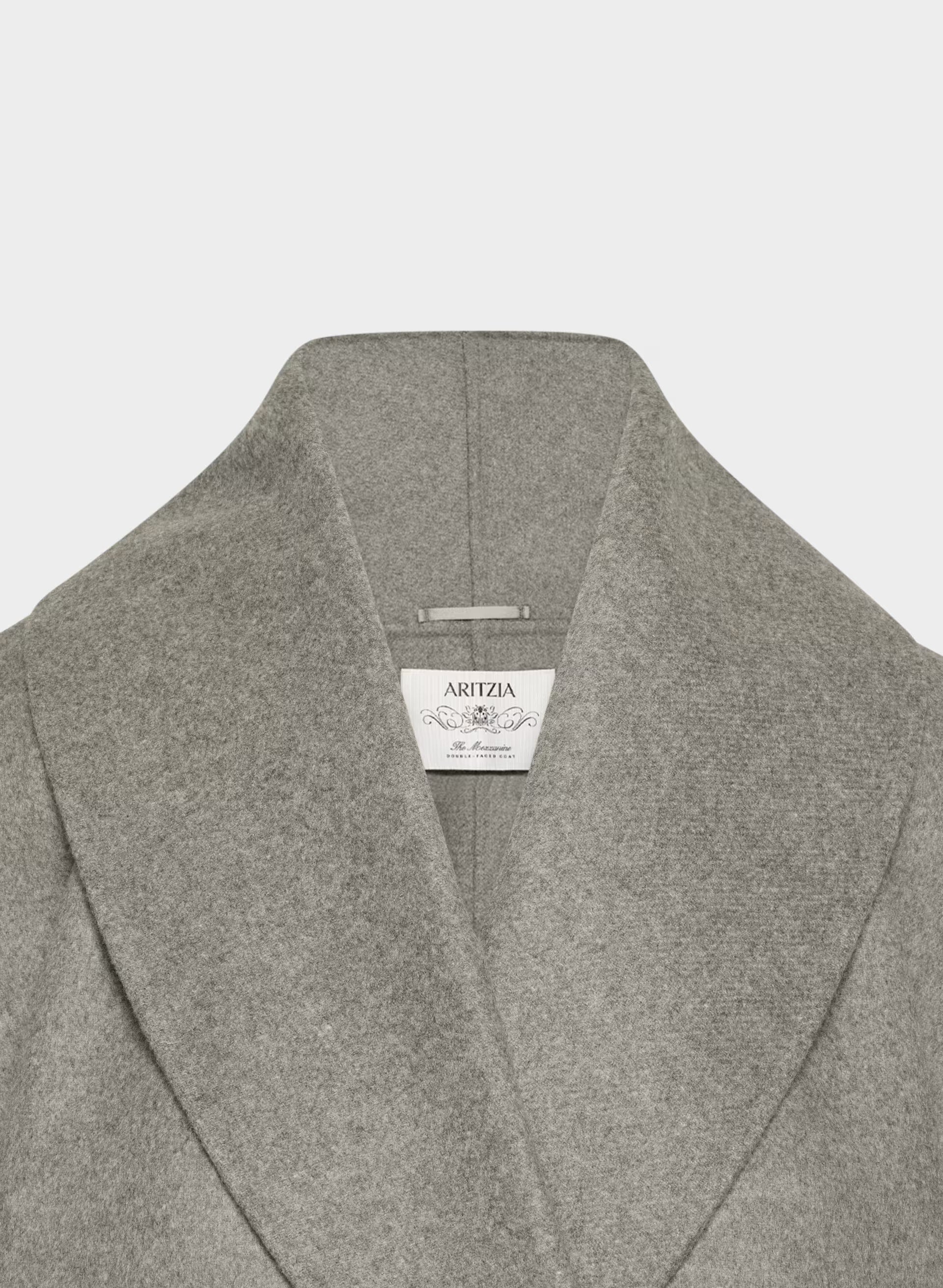 The Mezzanine Double-Faced Coat - Luxe (Re)Wool - HEATHER DARK TAUPE