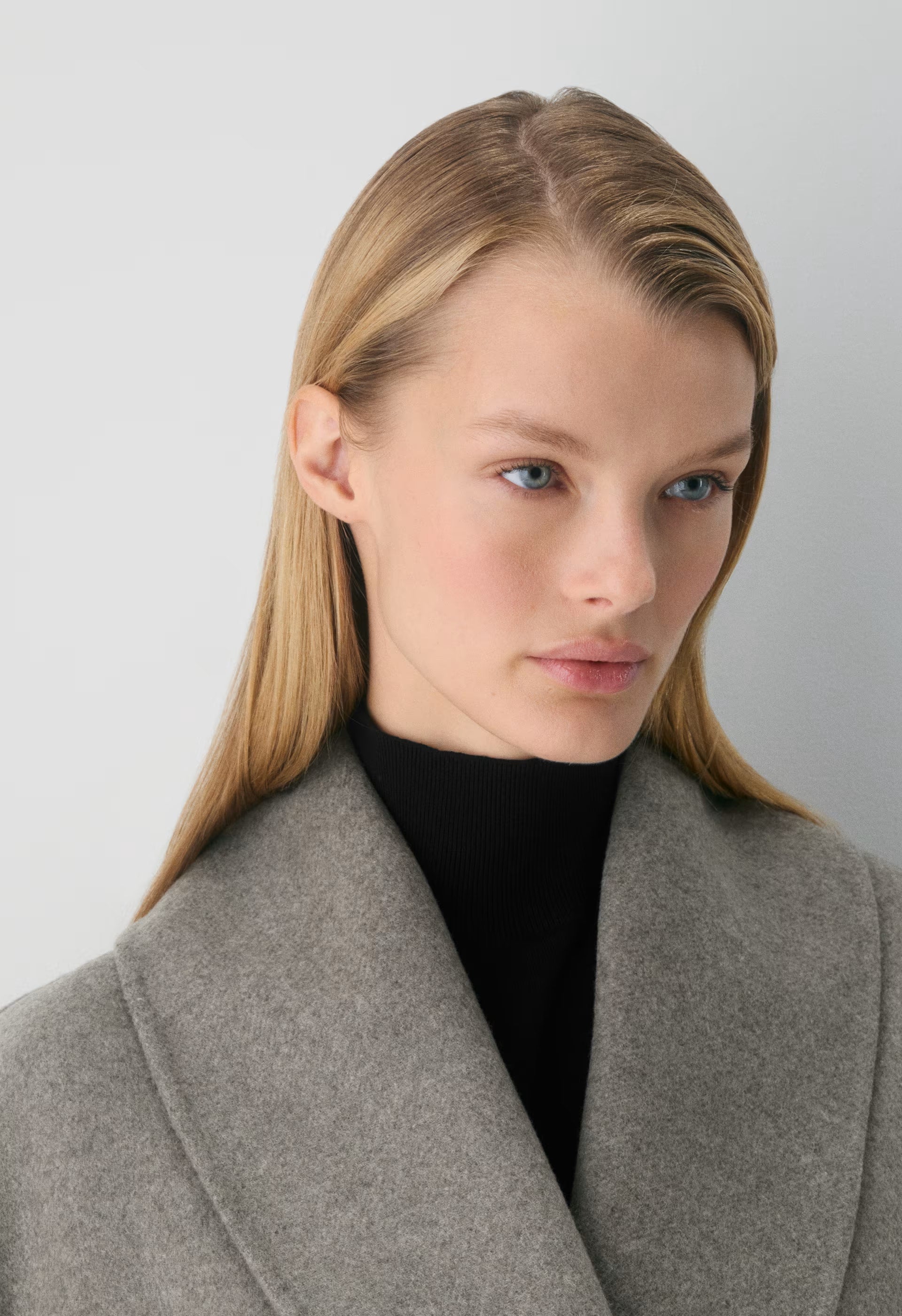 The Mezzanine Double-Faced Coat - Luxe (Re)Wool - HEATHER DARK TAUPE
