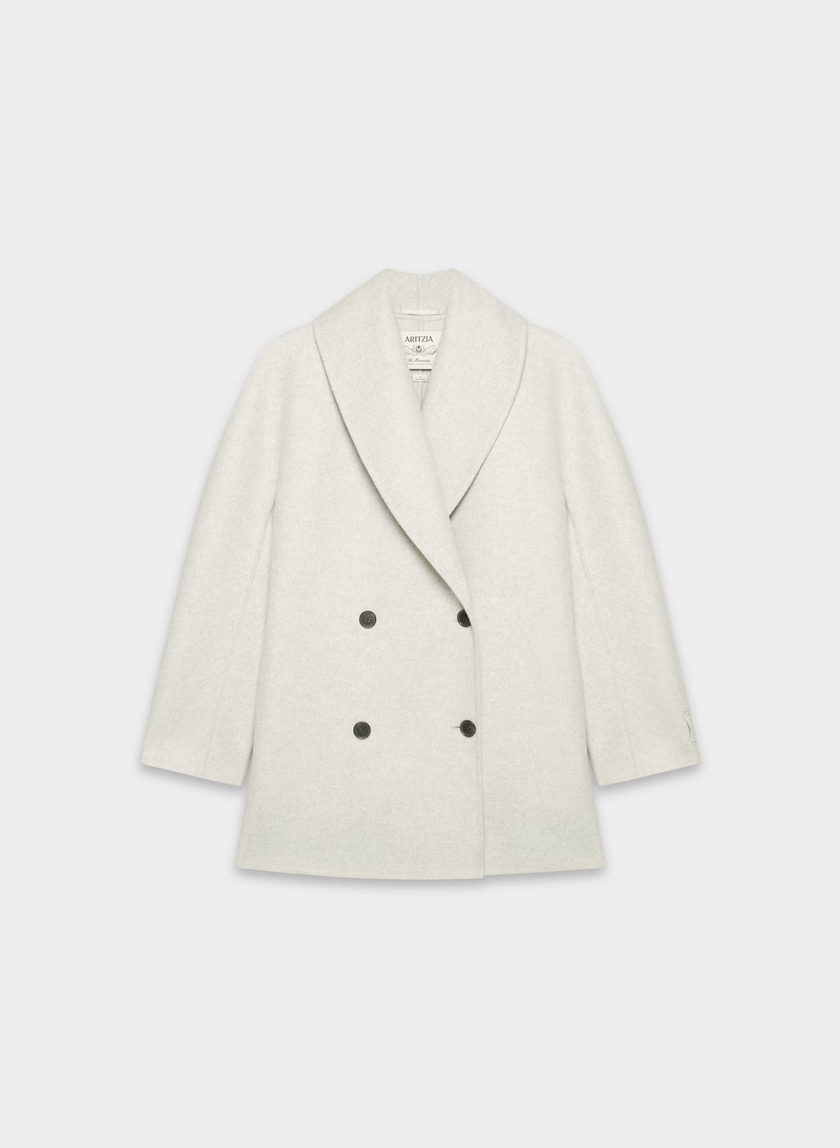 The Mezzanine Double-Faced Coat - Luxe (Re)Wool - HEATHER CARRARA GREY