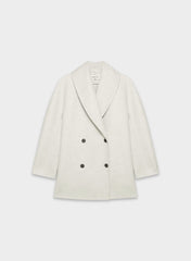 The Mezzanine Double-Faced Coat - Luxe (Re)Wool - HEATHER CARRARA GREY