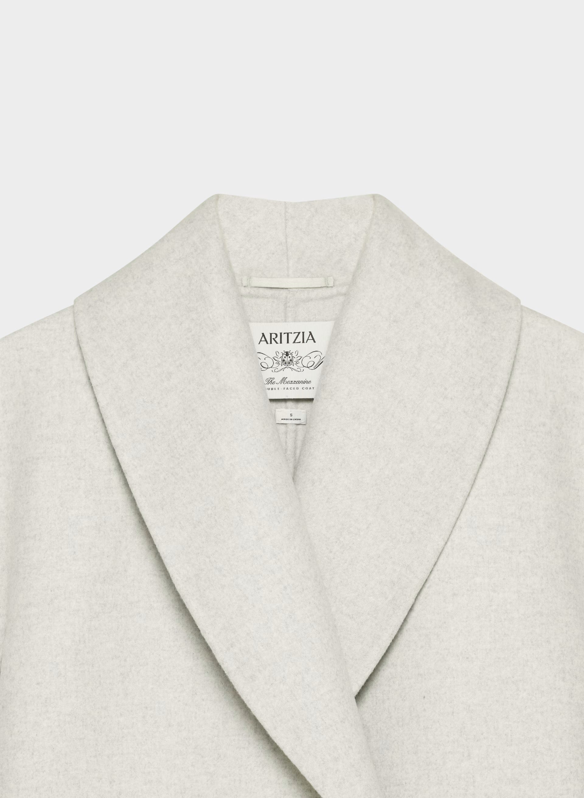 The Mezzanine Double-Faced Coat - Luxe (Re)Wool - HEATHER CARRARA GREY