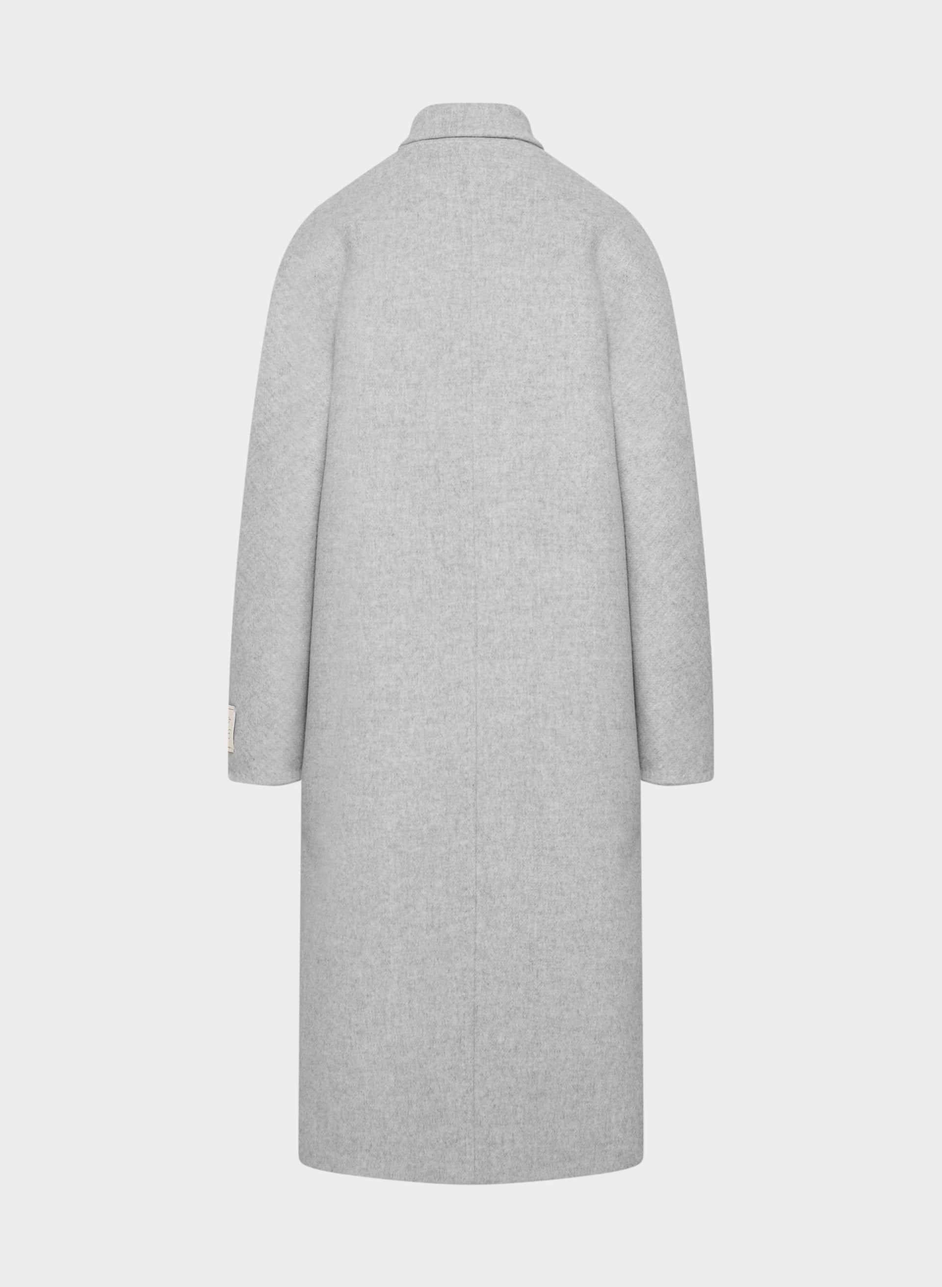 The Slouch™ Coat - Soft Wool Cashmere - HEATHER LIGHT GREY