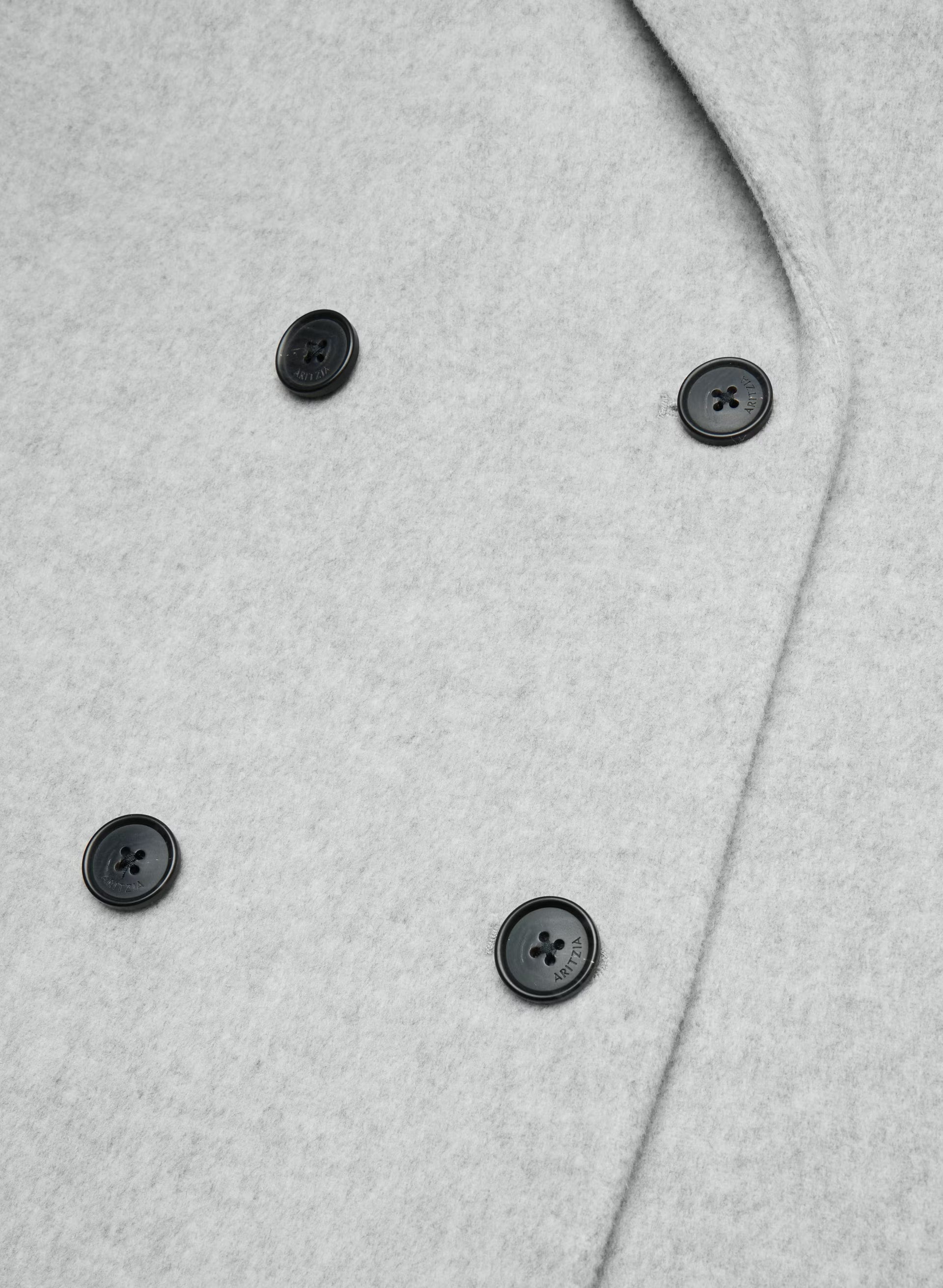 The Slouch™ Coat - Soft Wool Cashmere - HEATHER LIGHT GREY