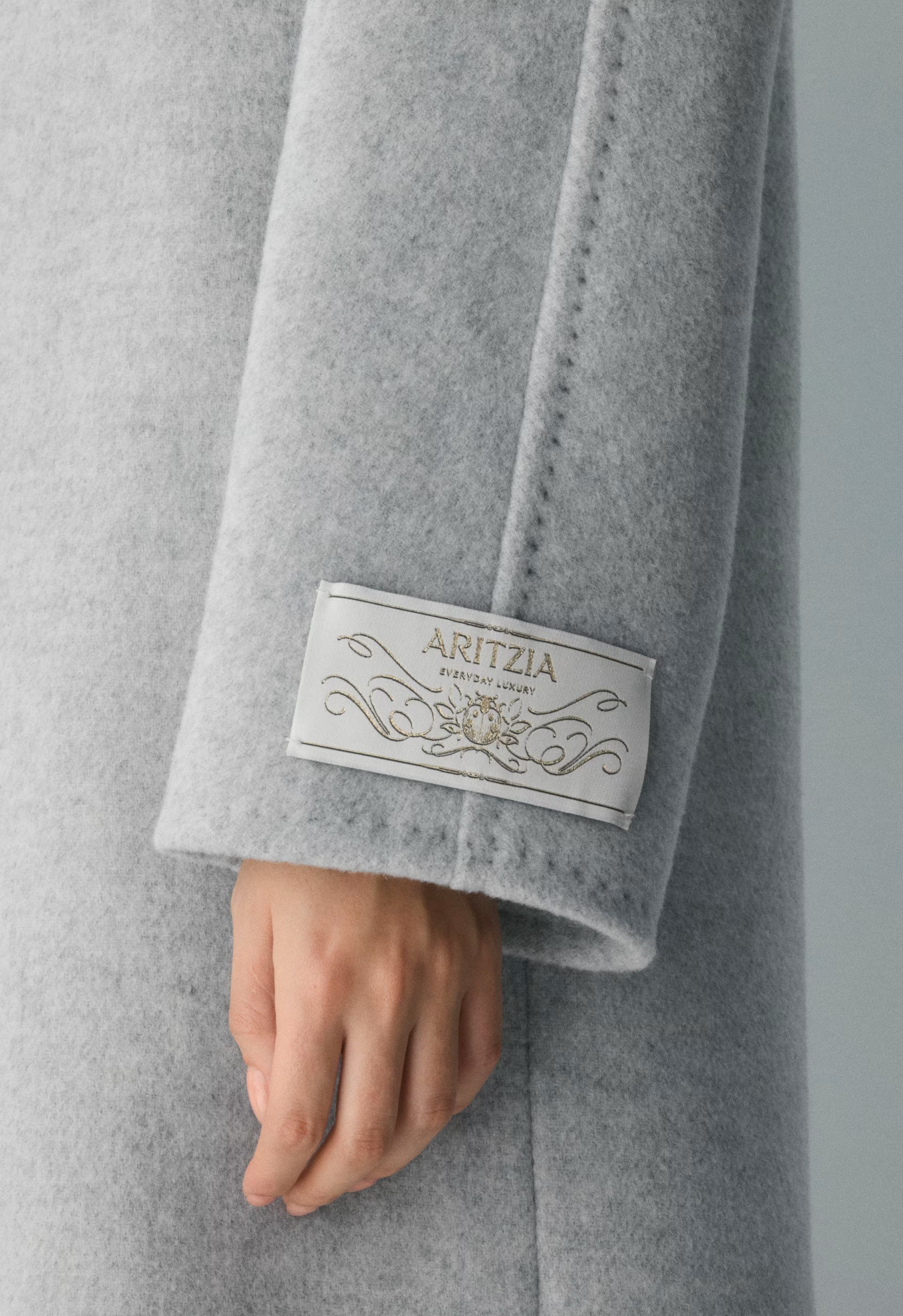 The Slouch™ Coat - Soft Wool Cashmere - HEATHER LIGHT GREY