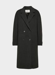 The Slouch™ Coat - Soft Wool Cashmere - HEATHER BLACK