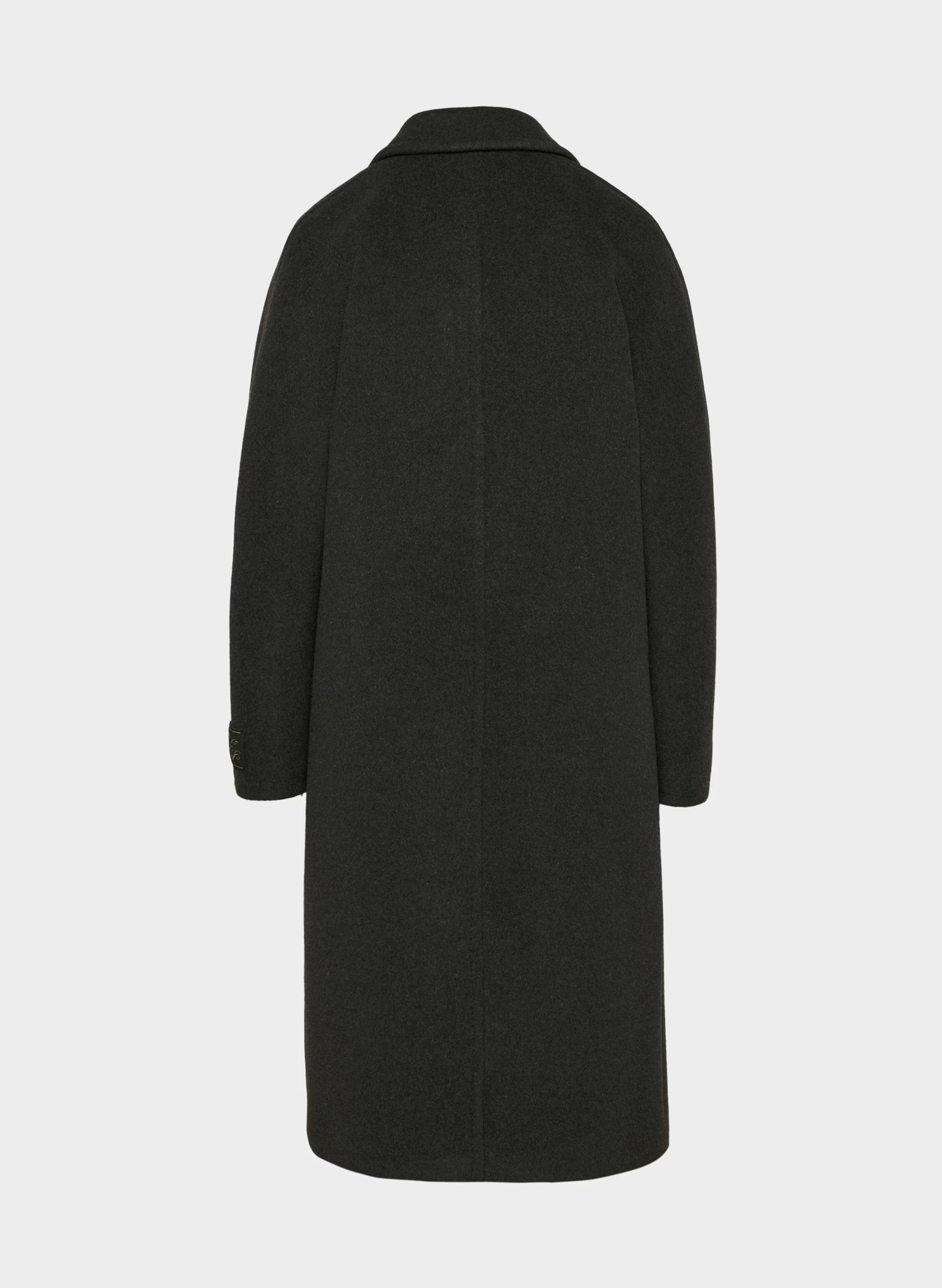 The Slouch™ Coat - Soft Wool Cashmere - HEATHER BLACK