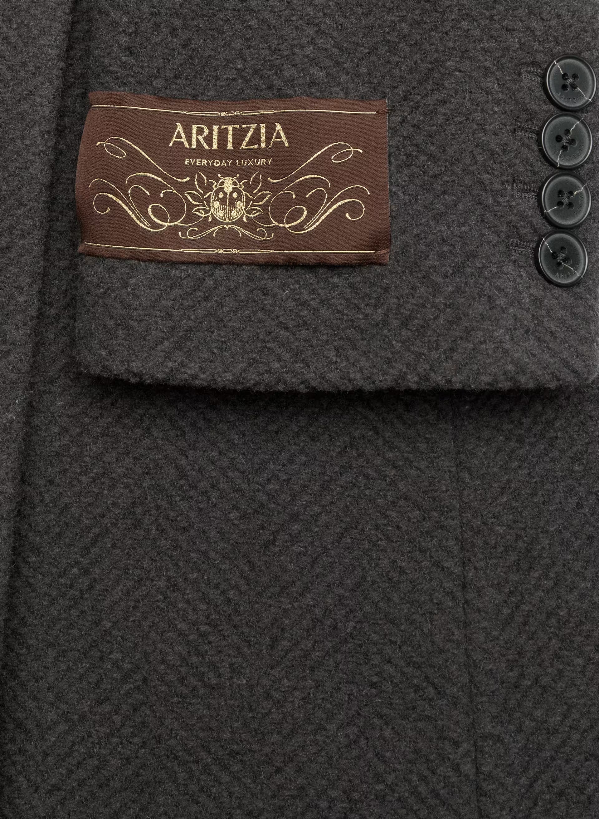 The Constant™ Coat - Soft Wool Cashmere - HERRINGBONE R M BR/BLK