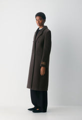The Constant™ Coat - Soft Wool Cashmere - HERRINGBONE R M BR/BLK
