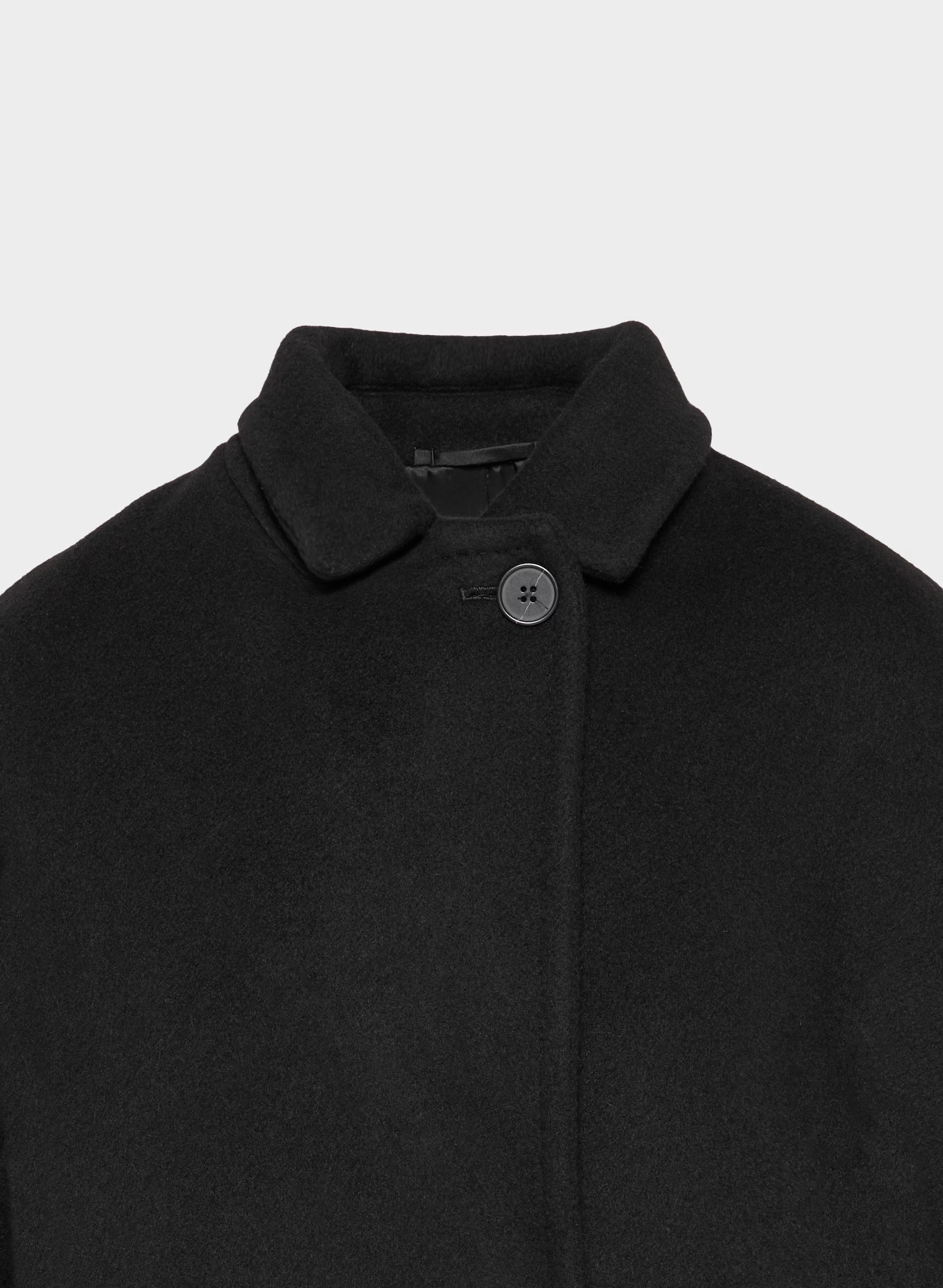 The Slouch™ Coat - Soft Wool Cashmere - BLACK