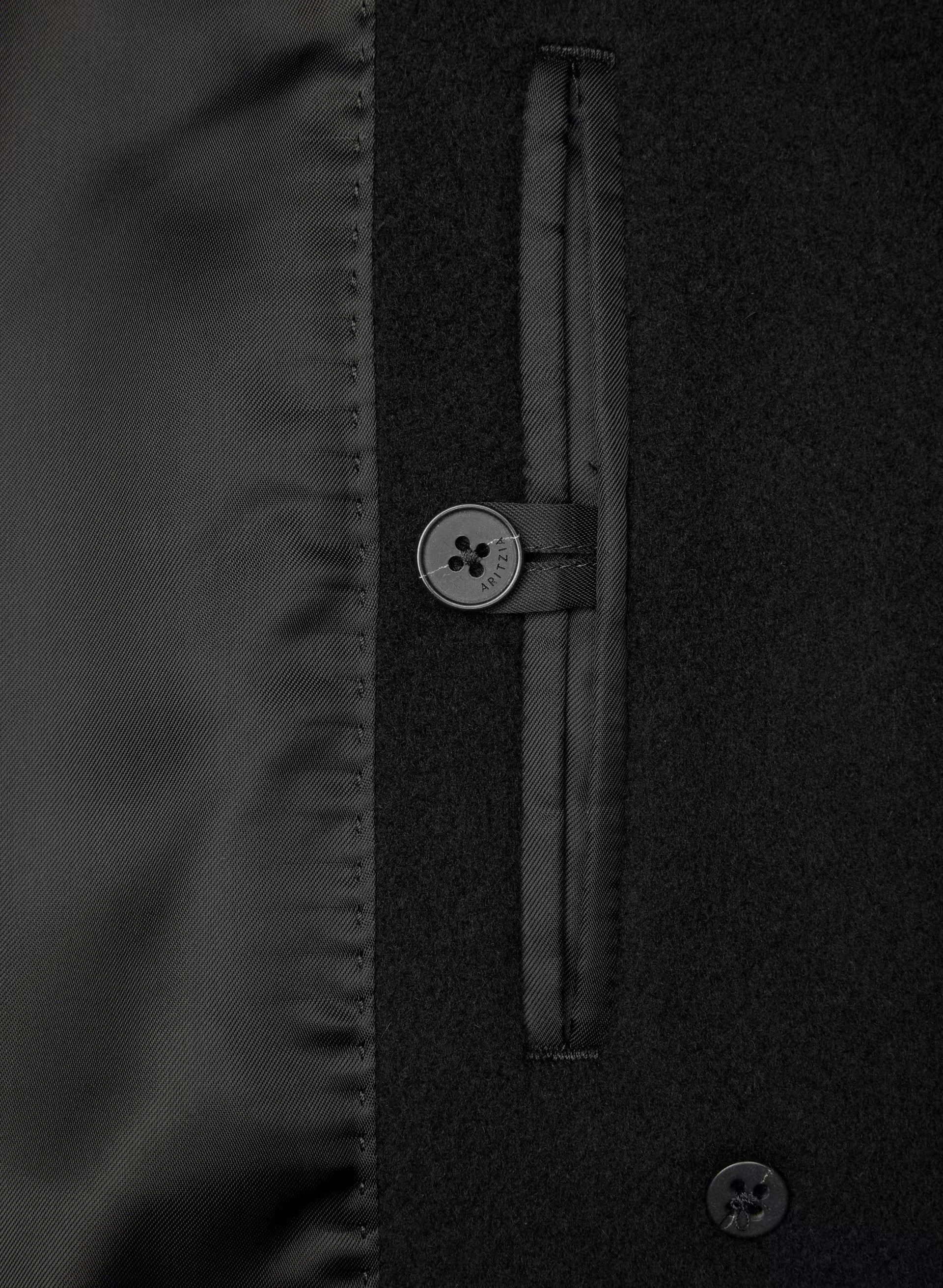 The Slouch™ Coat - Soft Wool Cashmere - BLACK