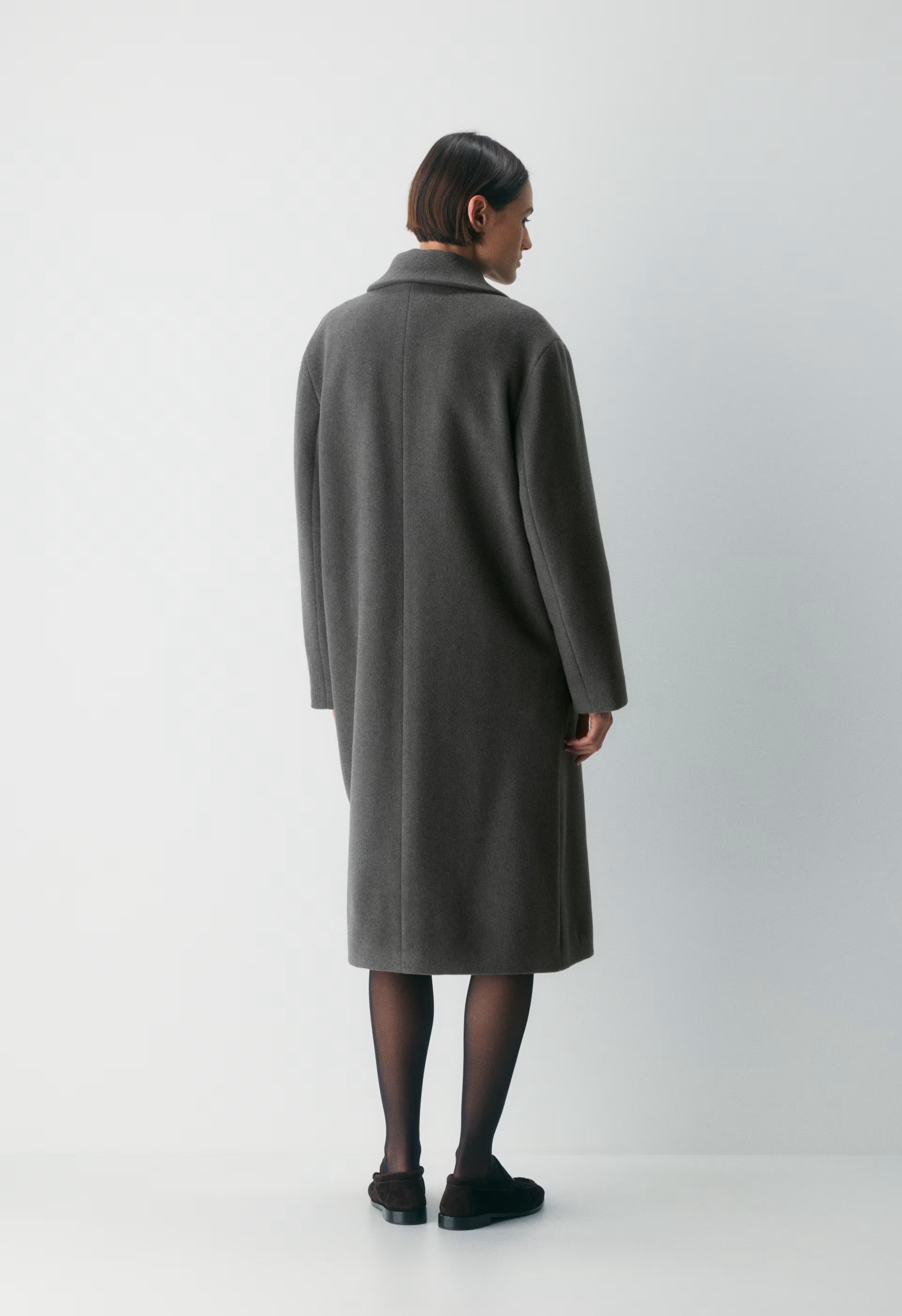 The Only Coat - Soft Wool Cashmere - HEATHER CHARCOAL